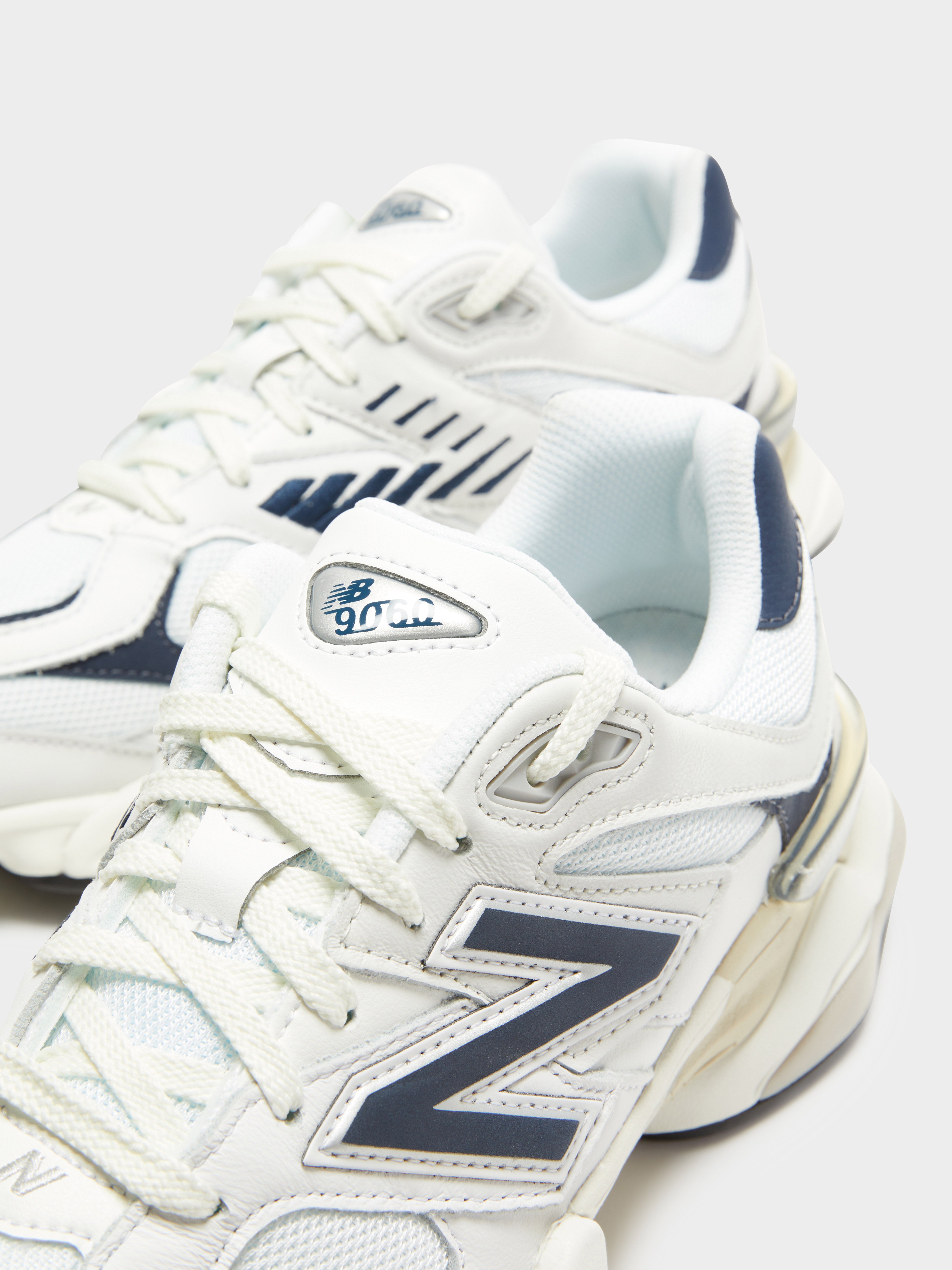 Unisex 9060 Sneakers in White Navy