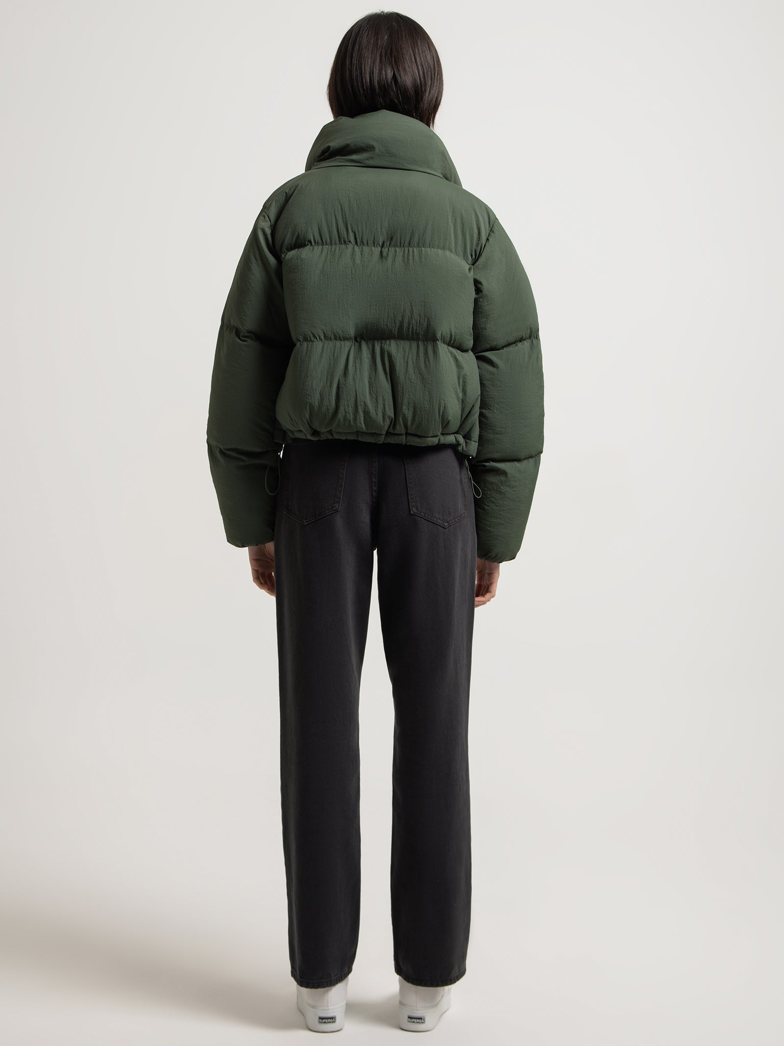 Topher Puffer Jacket in Hunter Green