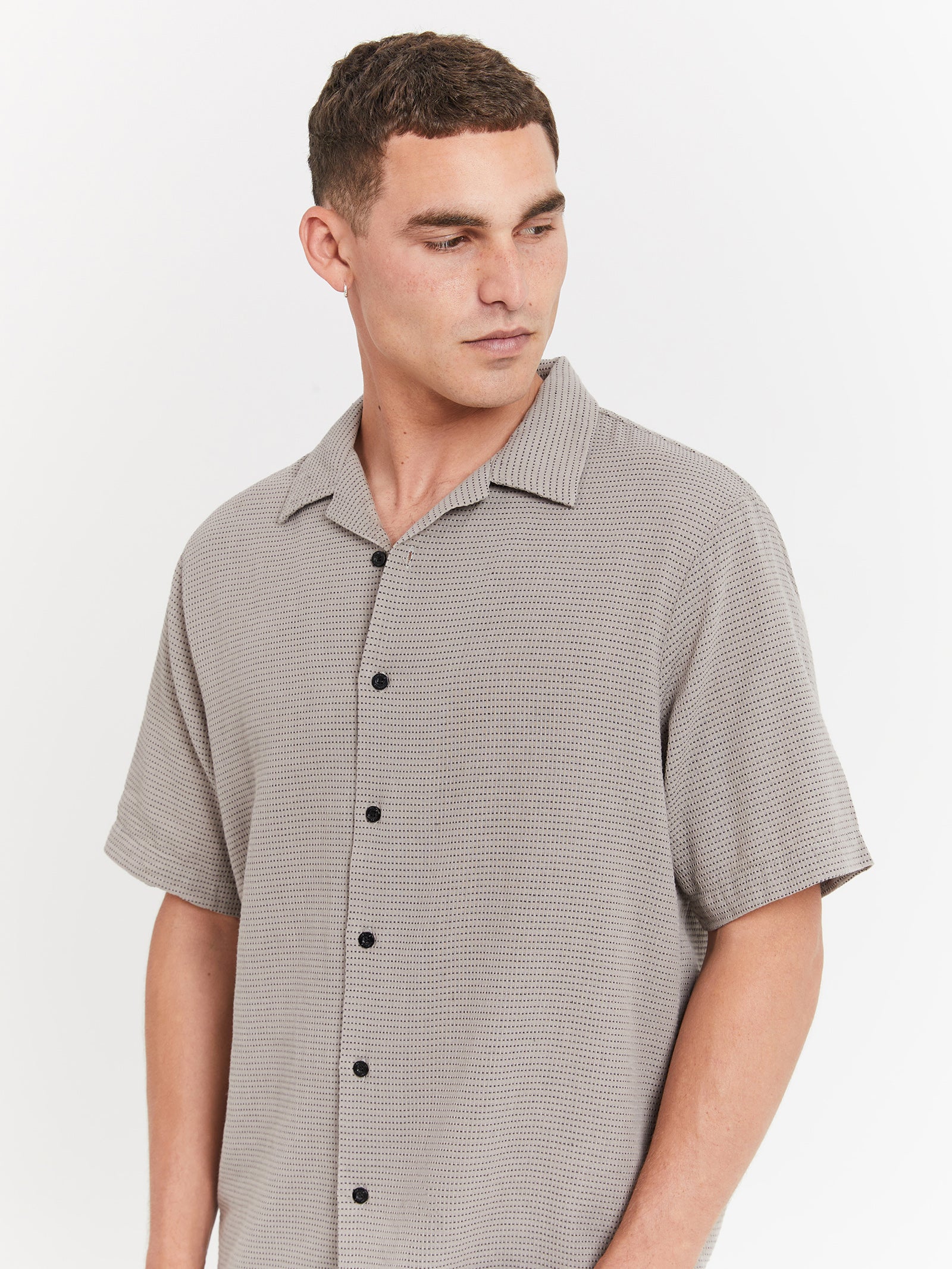 El Jefe Bowling Shirt in Paloma Grey