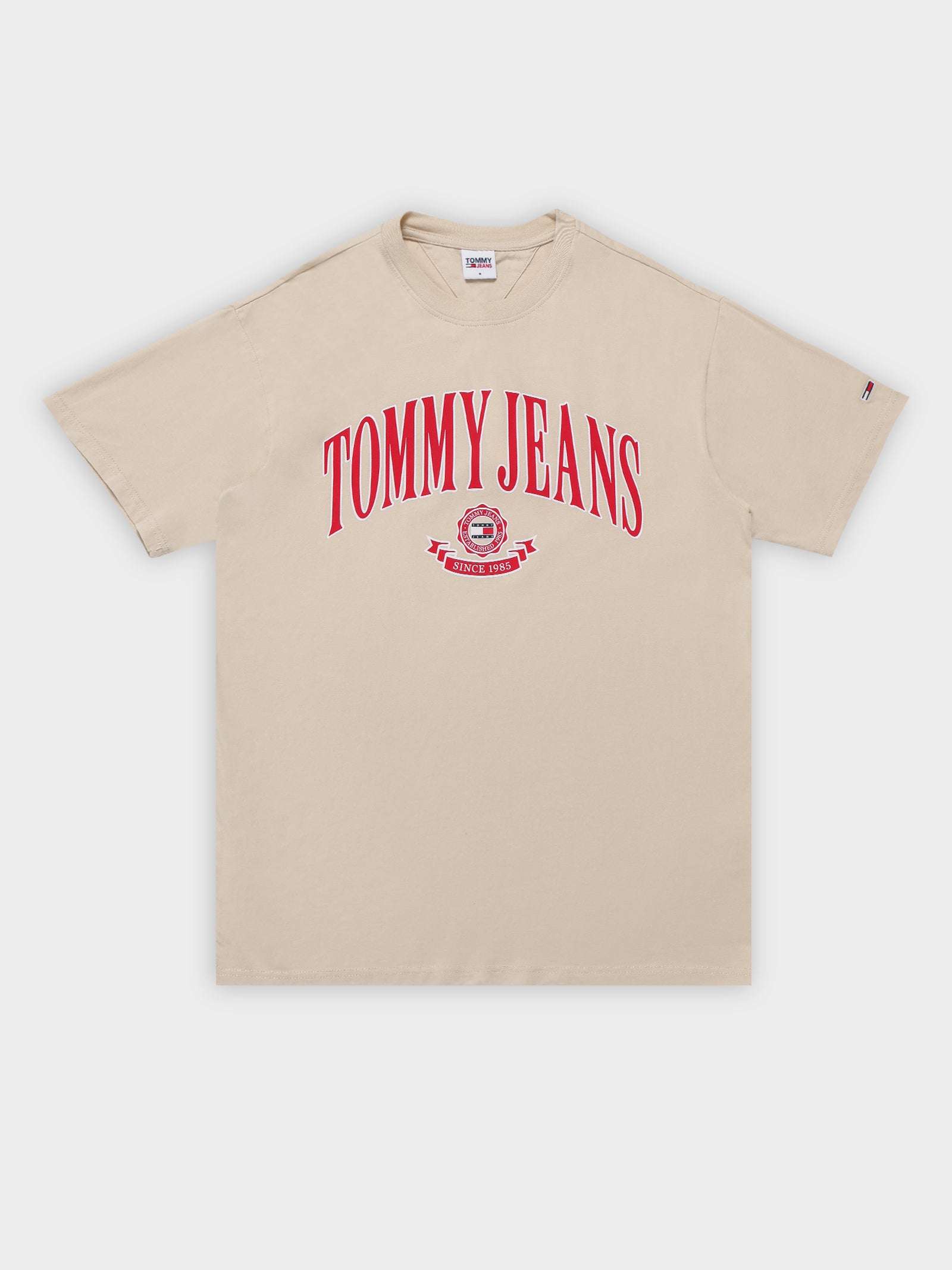 Relaxed Modern Prep T-Shirt in Beige