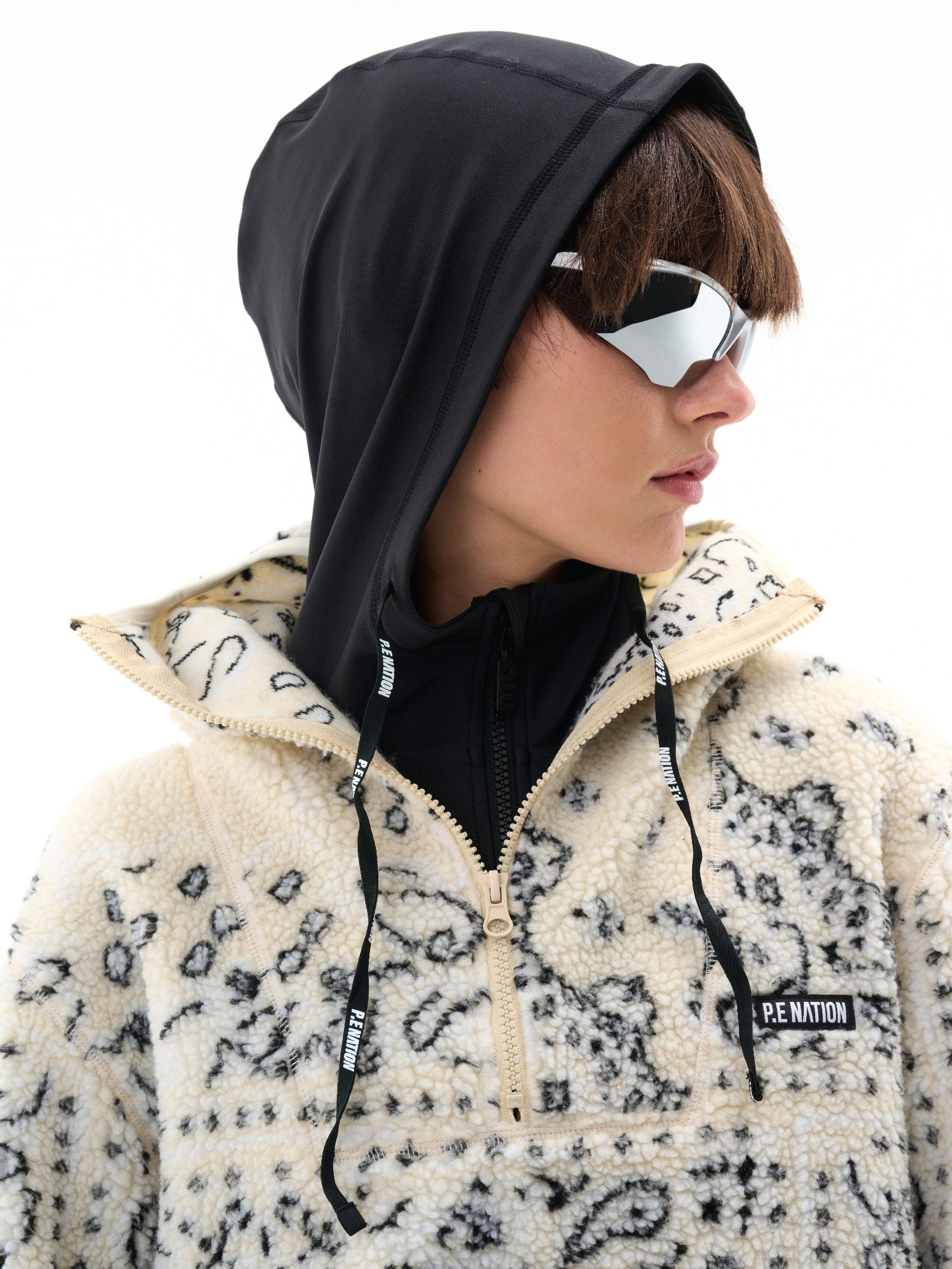 Andorra Hoodie in Snow Bandana Print