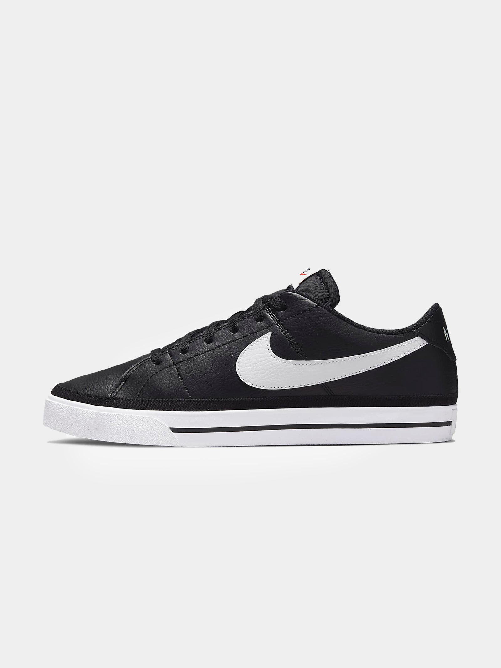 Mens Court Legacy Sneakers in Black & White