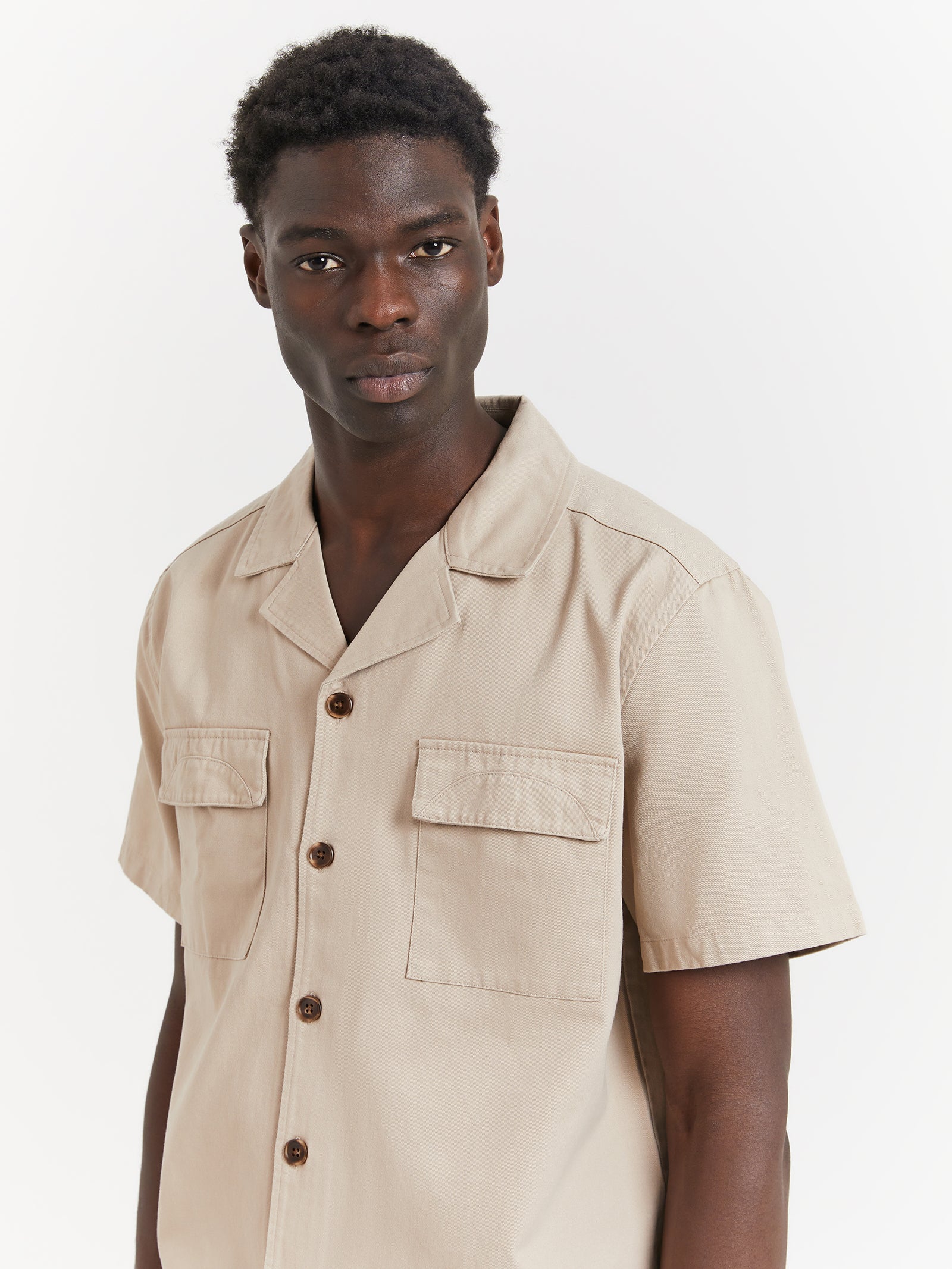 Pacific Short Sleeve Shirt in Bone