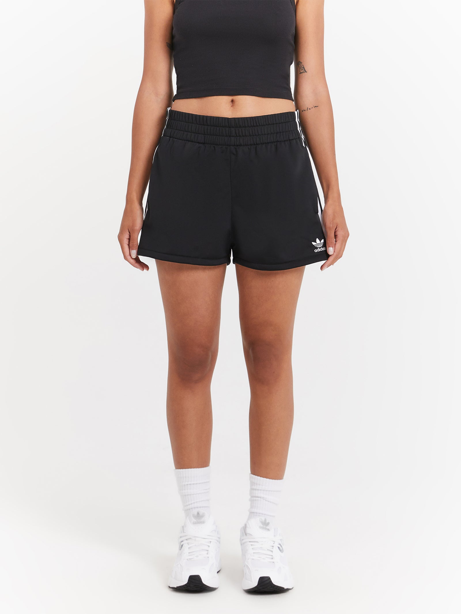 Adicolor 3 Stripe Shorts in Black