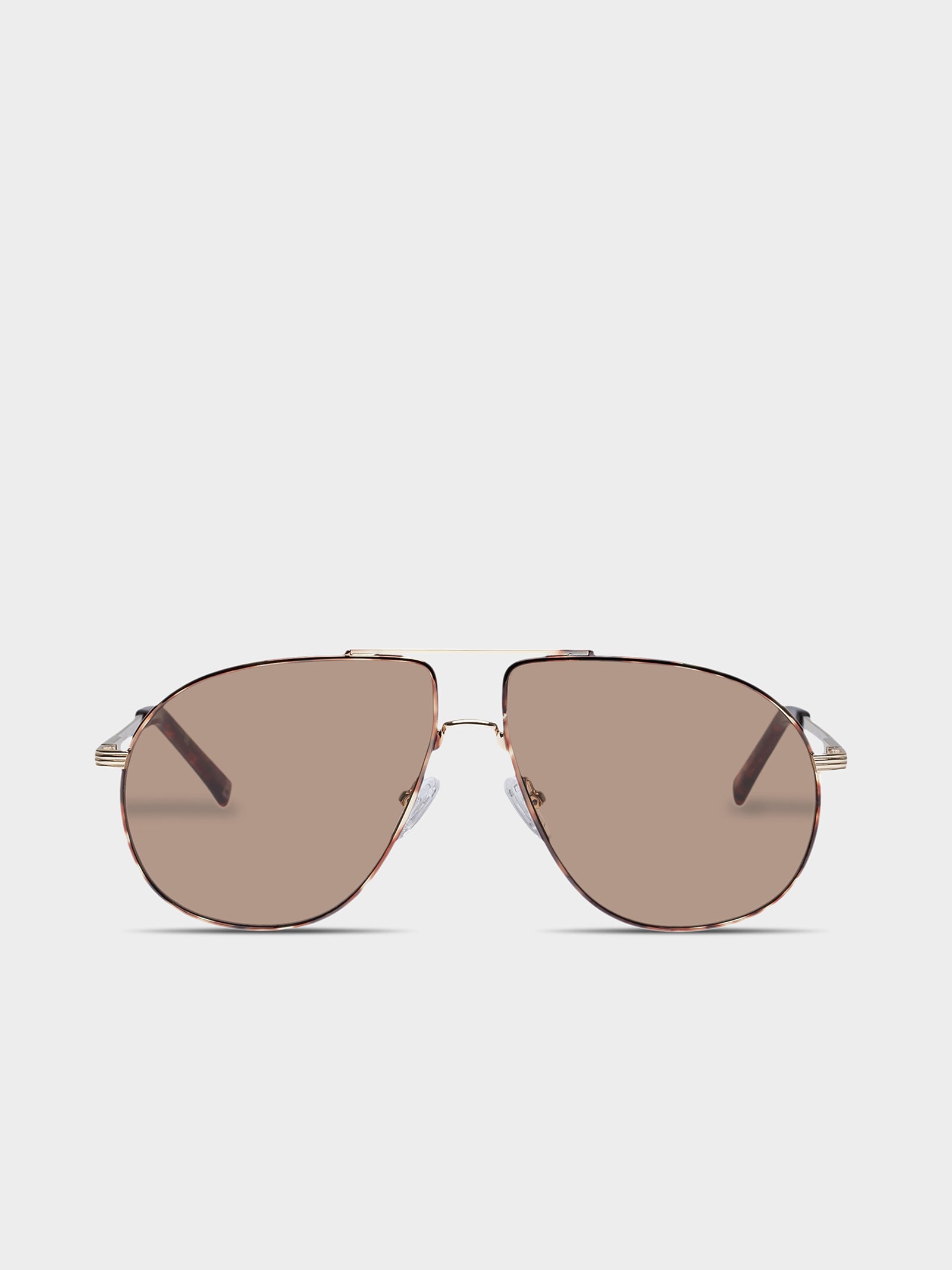 Schmaltzy Sunglasses in Gold Tortoise Light Brown Mono