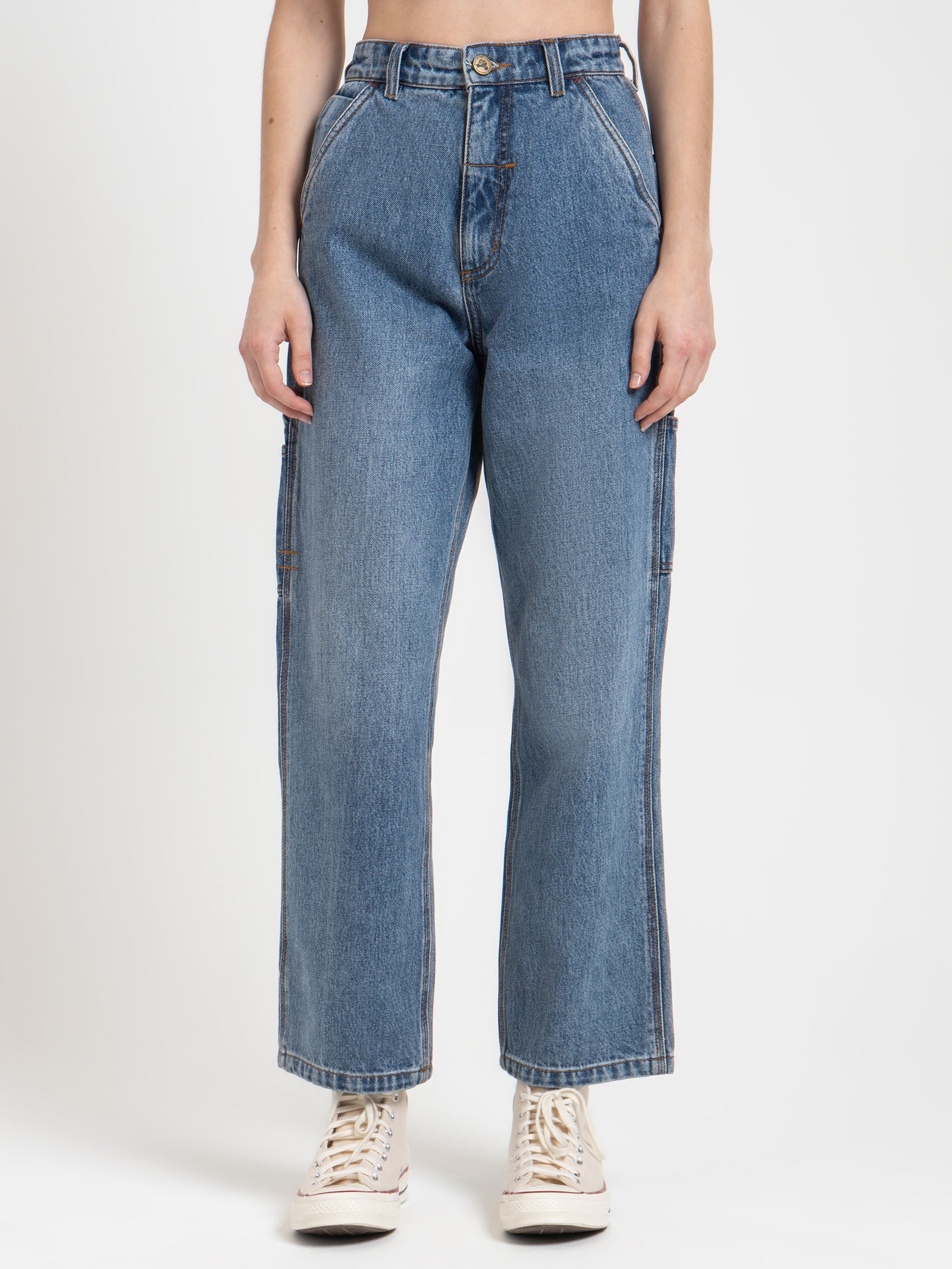 Hard Yakka Carpenter Jeans in Weathered Blue