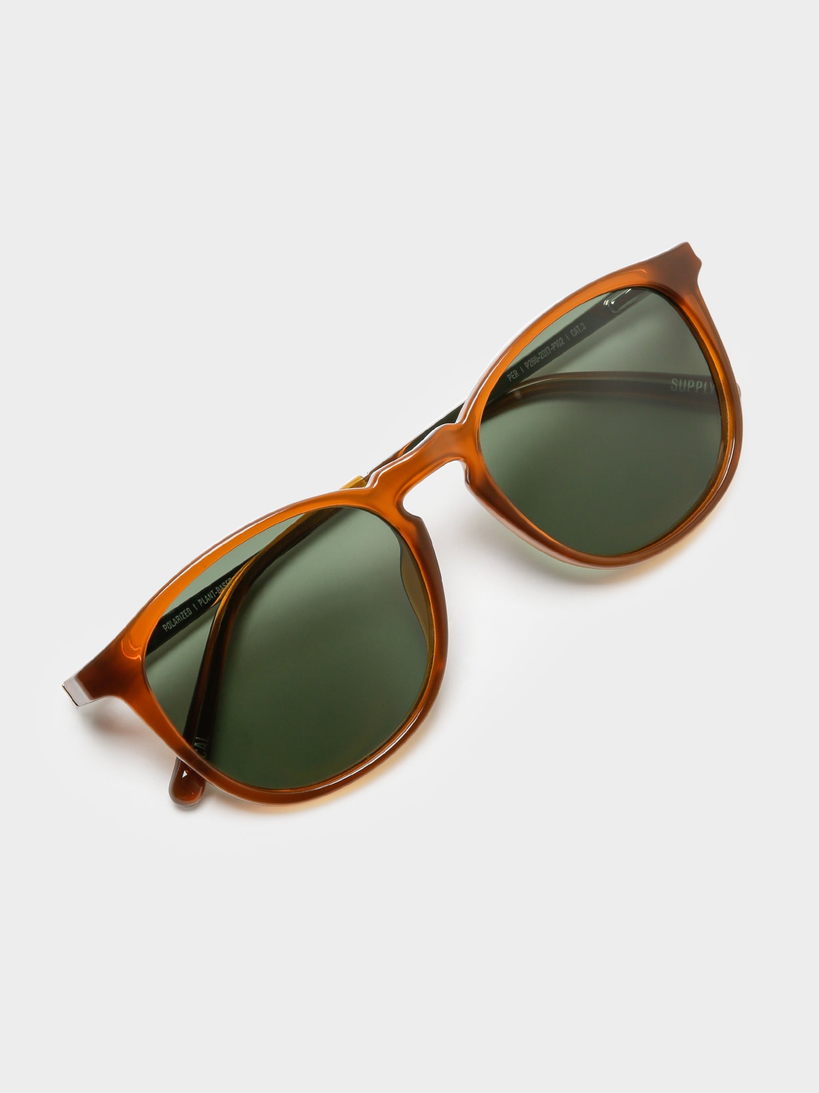 Per Sunglasses in Caramel & Green