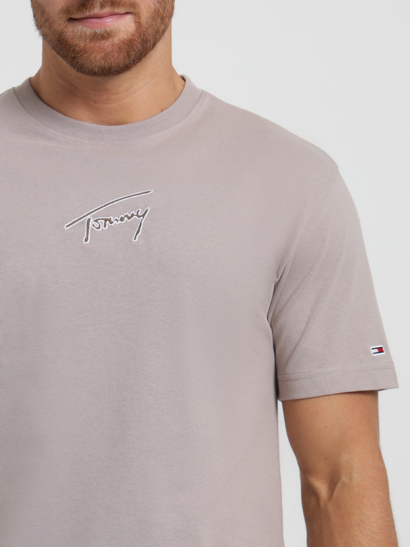 Classic Signature Logo T-Shirt in Stone