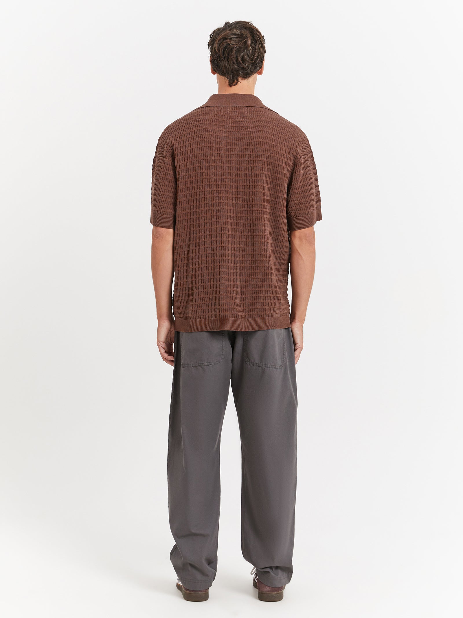 Zanito Knit Shirt in Taupe