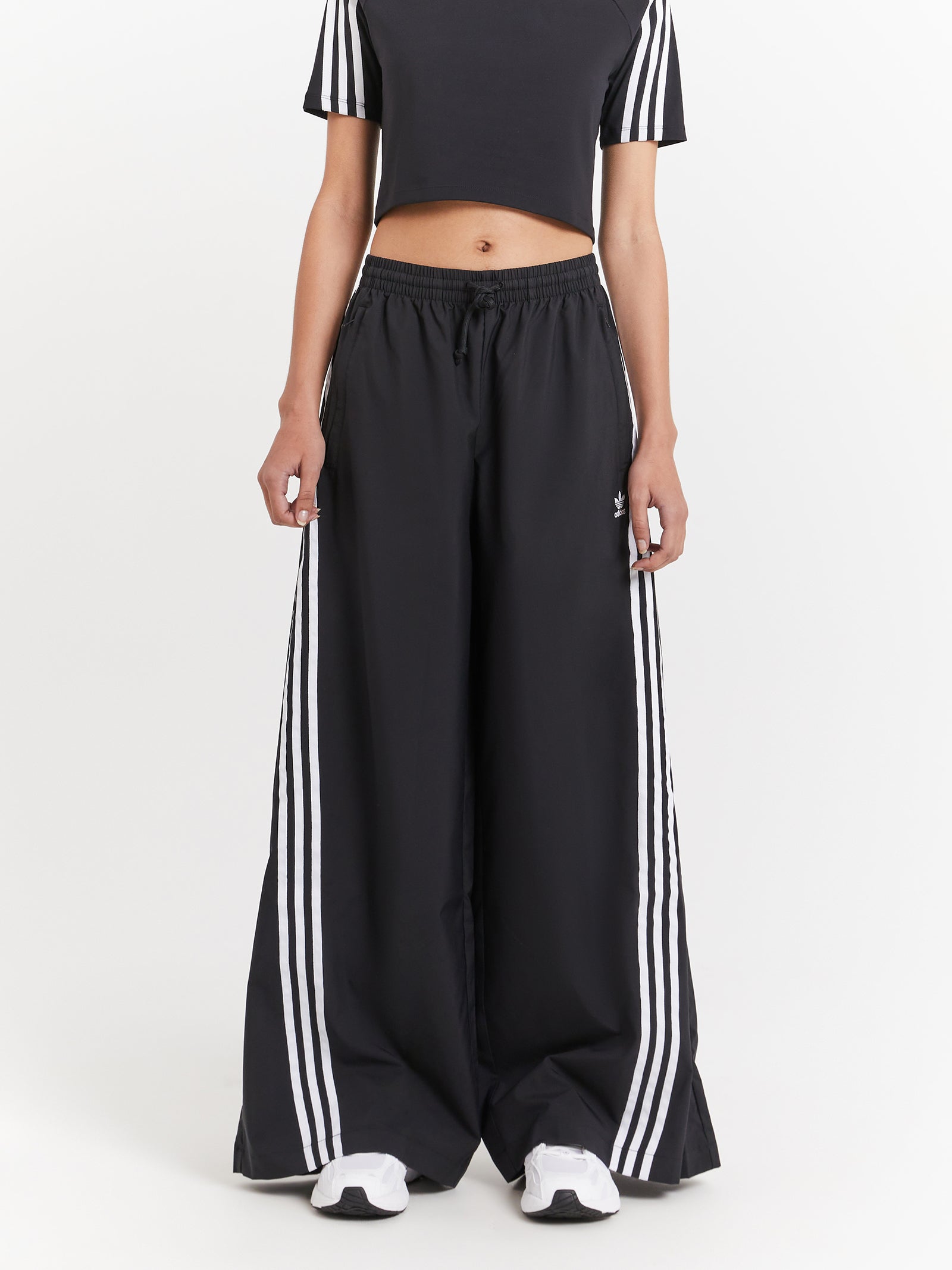 Adilenium Oversized Track Pants in Black