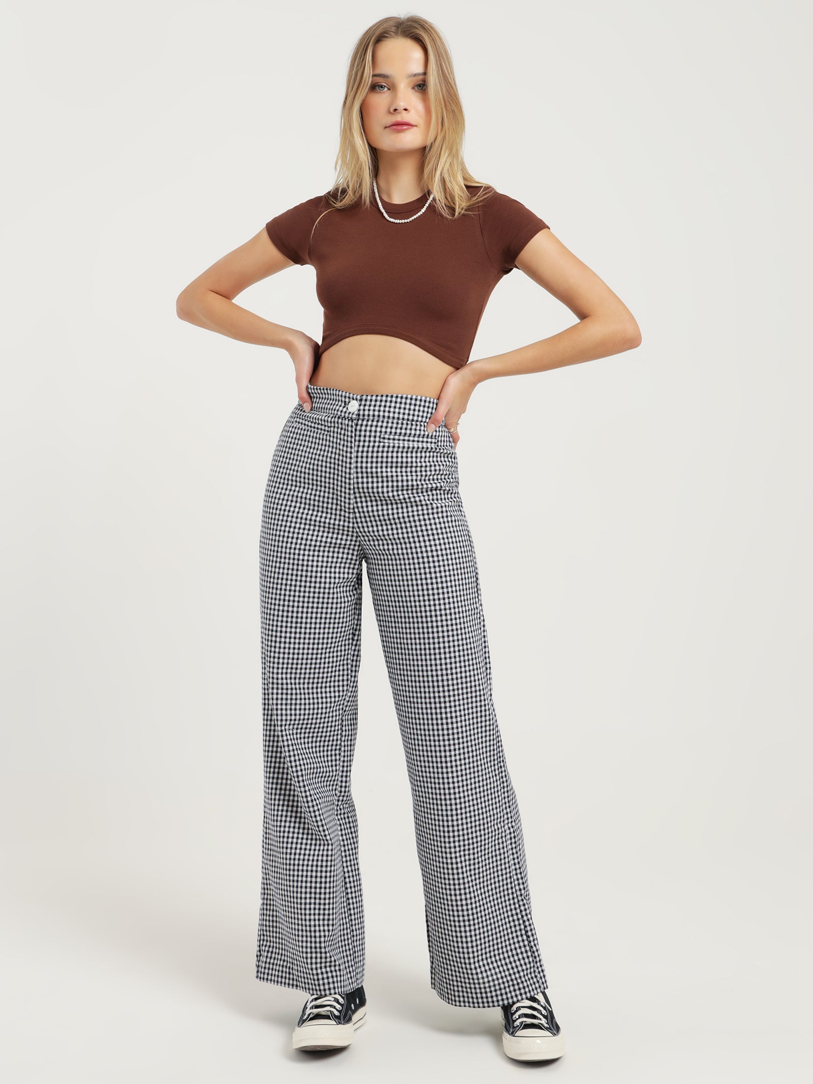 Tully Pants in Black Gingham