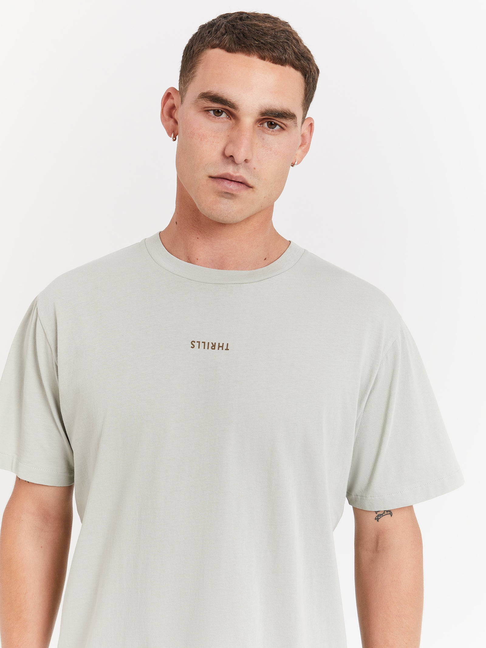 Minimal Thrills Merch Fit T-Shirt in Sage Grey