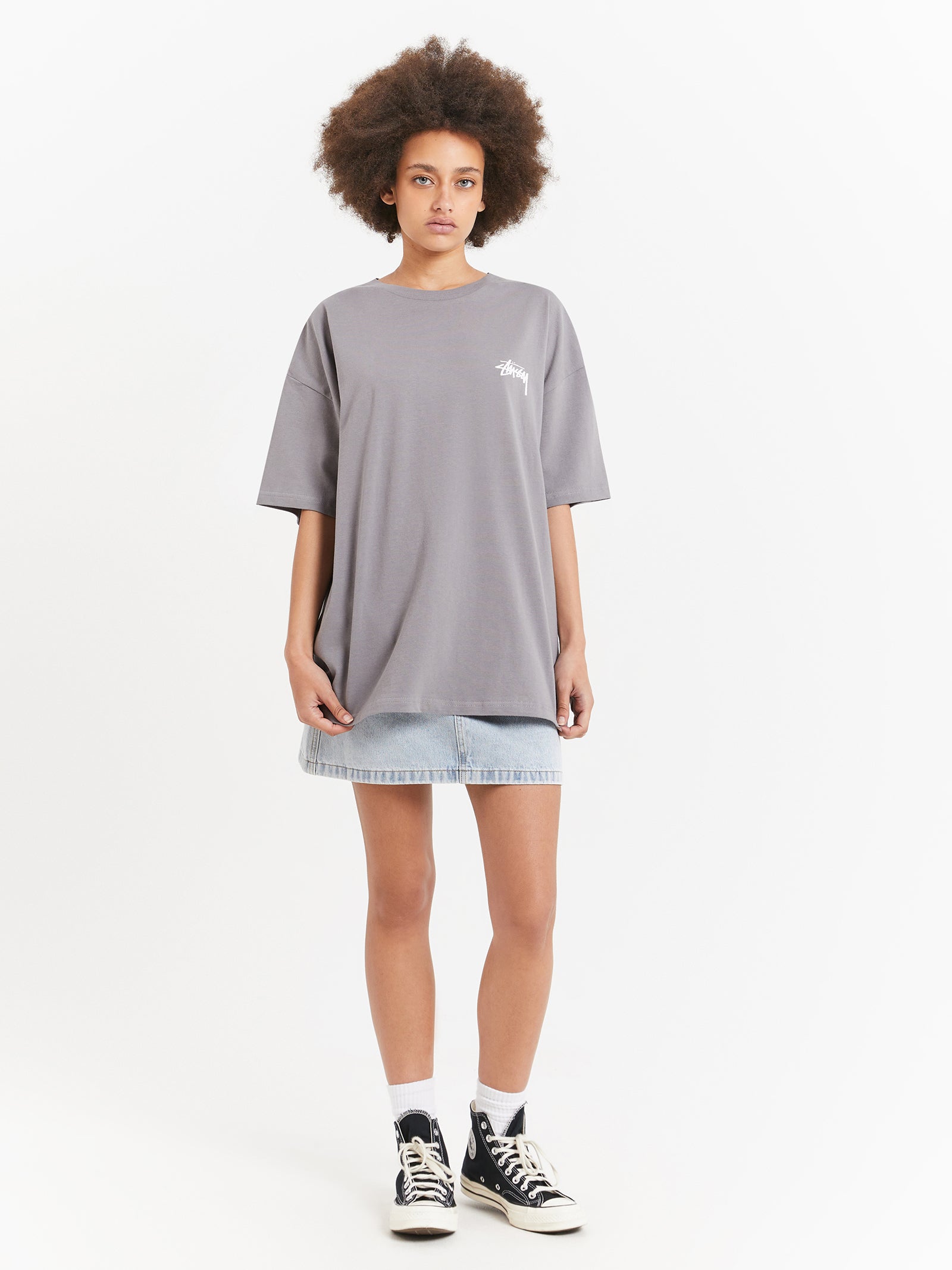 Pair Of Dice Heavyweight Relaxed T-Shirt in Grey