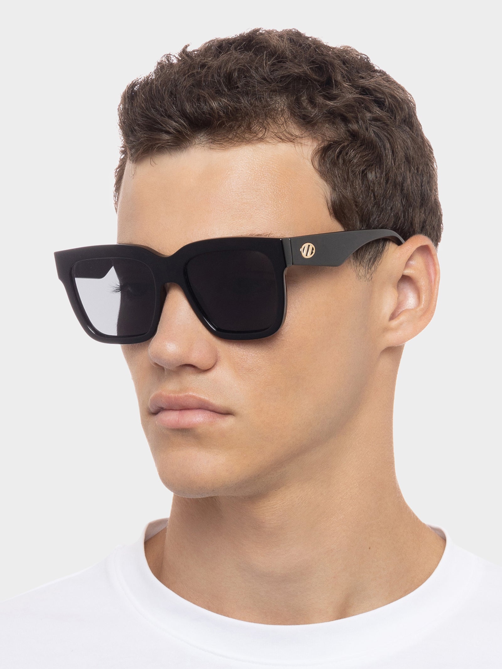 Tradeoff Sunglasses in Black Smoke Mono