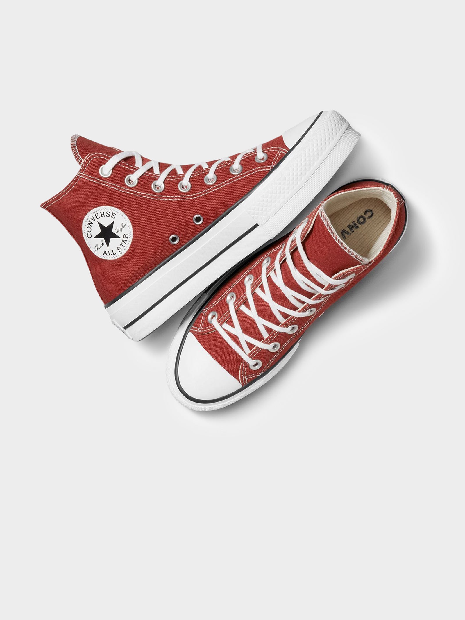 Womens Chuck Taylor All Star Lift Platform Sneakers in Ritual Red