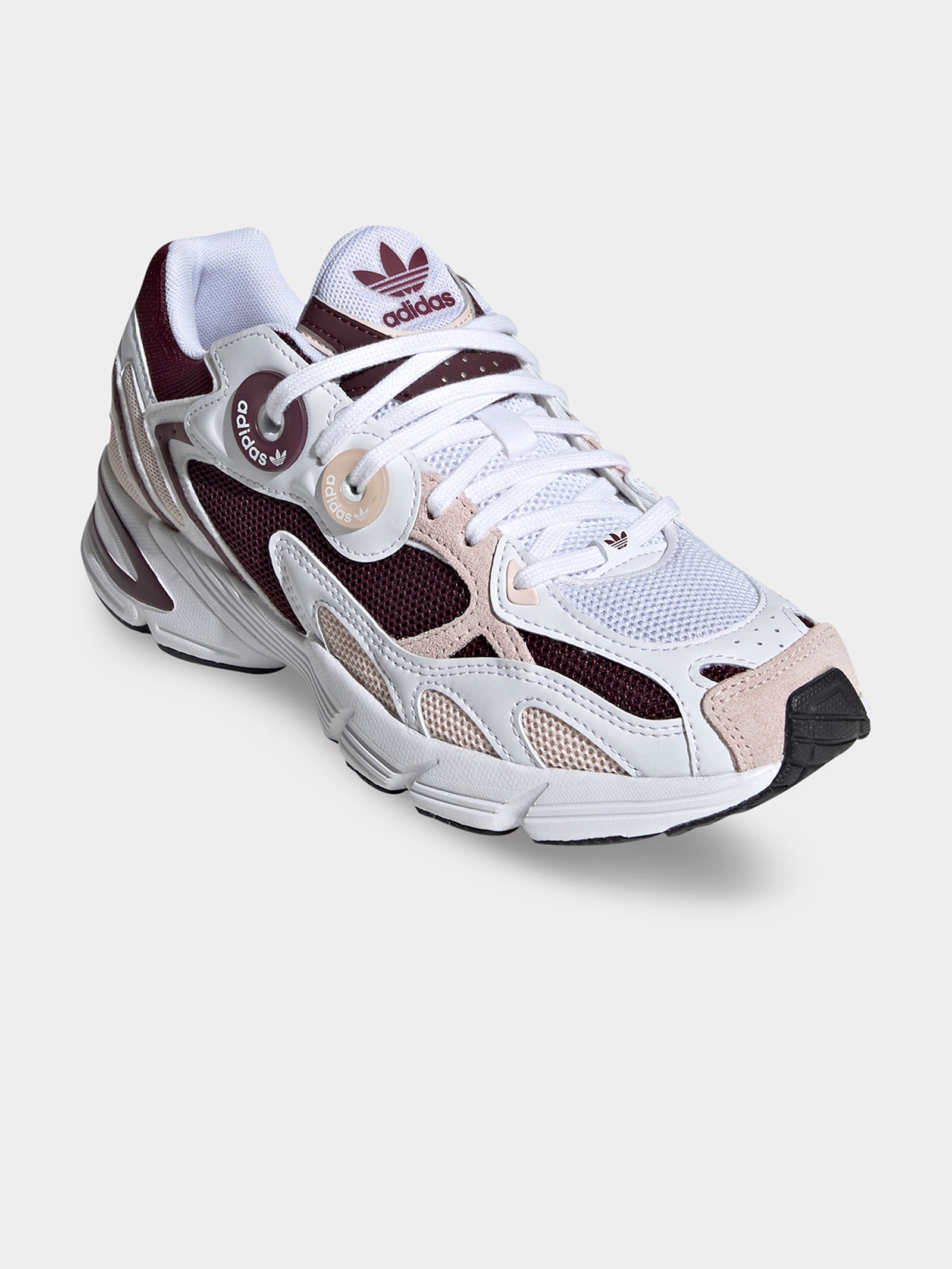 Womens Astir Sneakers in Maroon, Wonder Quartz & Cloud White