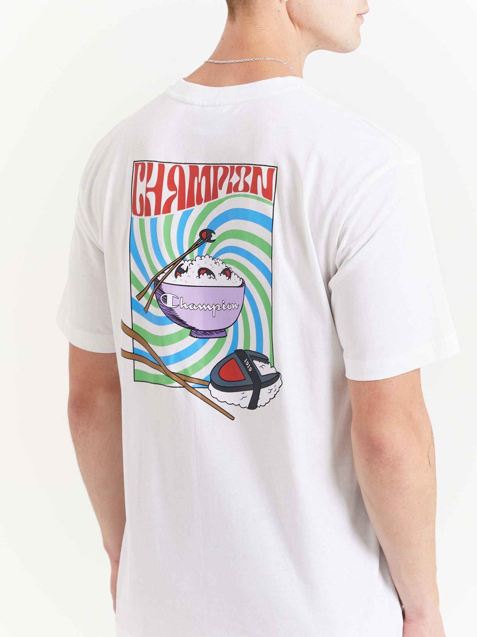 Rochester Food Graphic T-Shirt in White