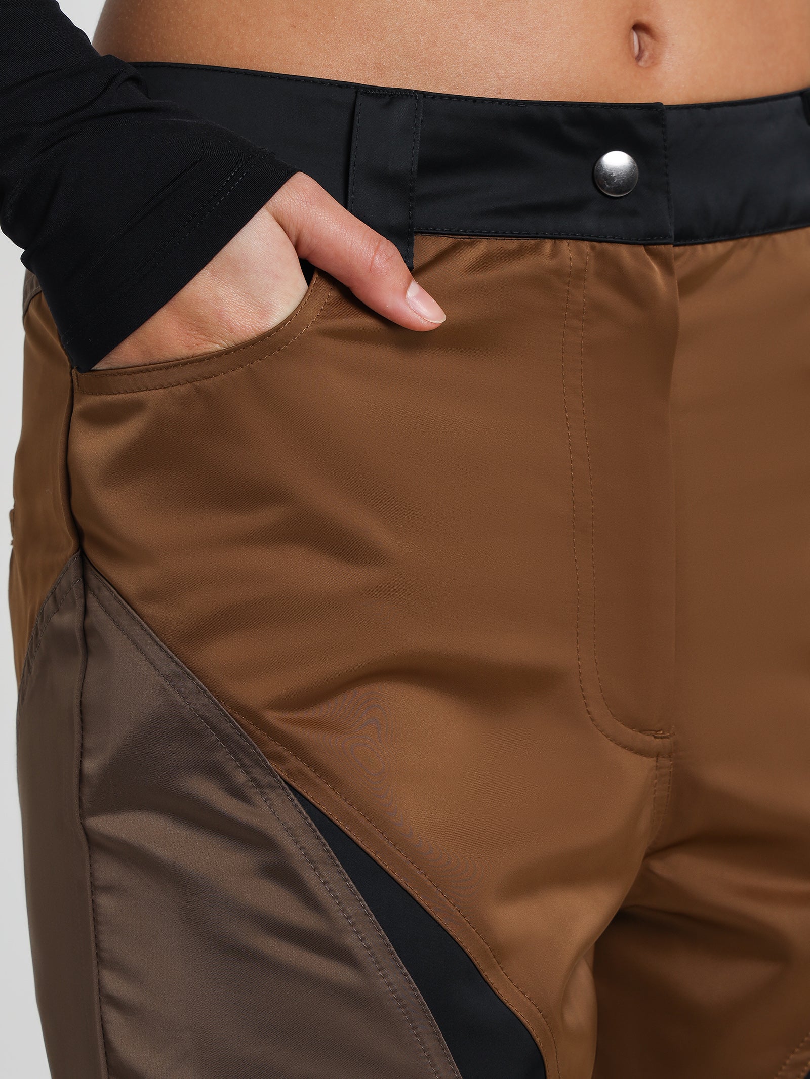 Sharlo Satin Pants in Fawn