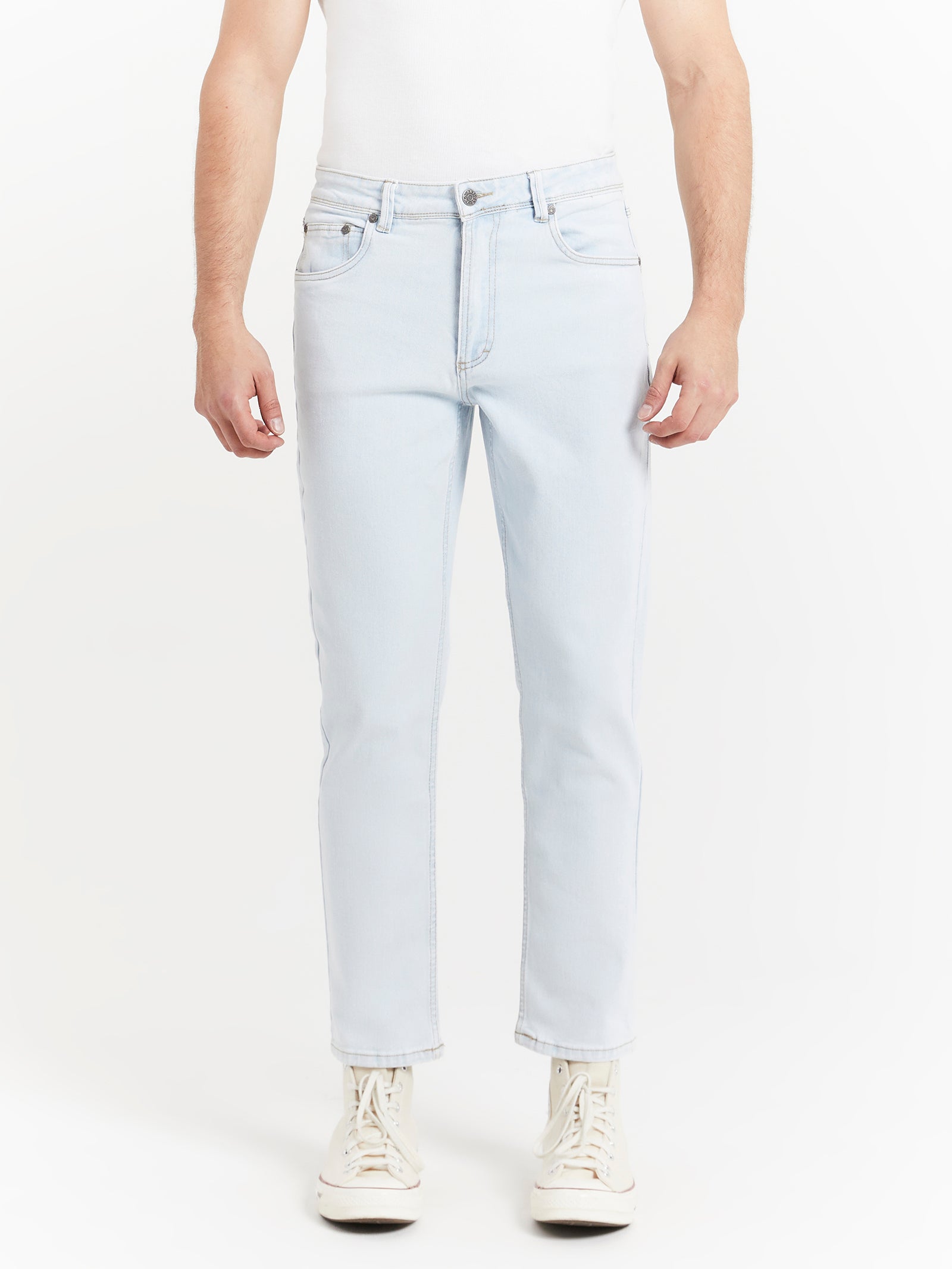 Niko Slim Jeans in Bleach Blue