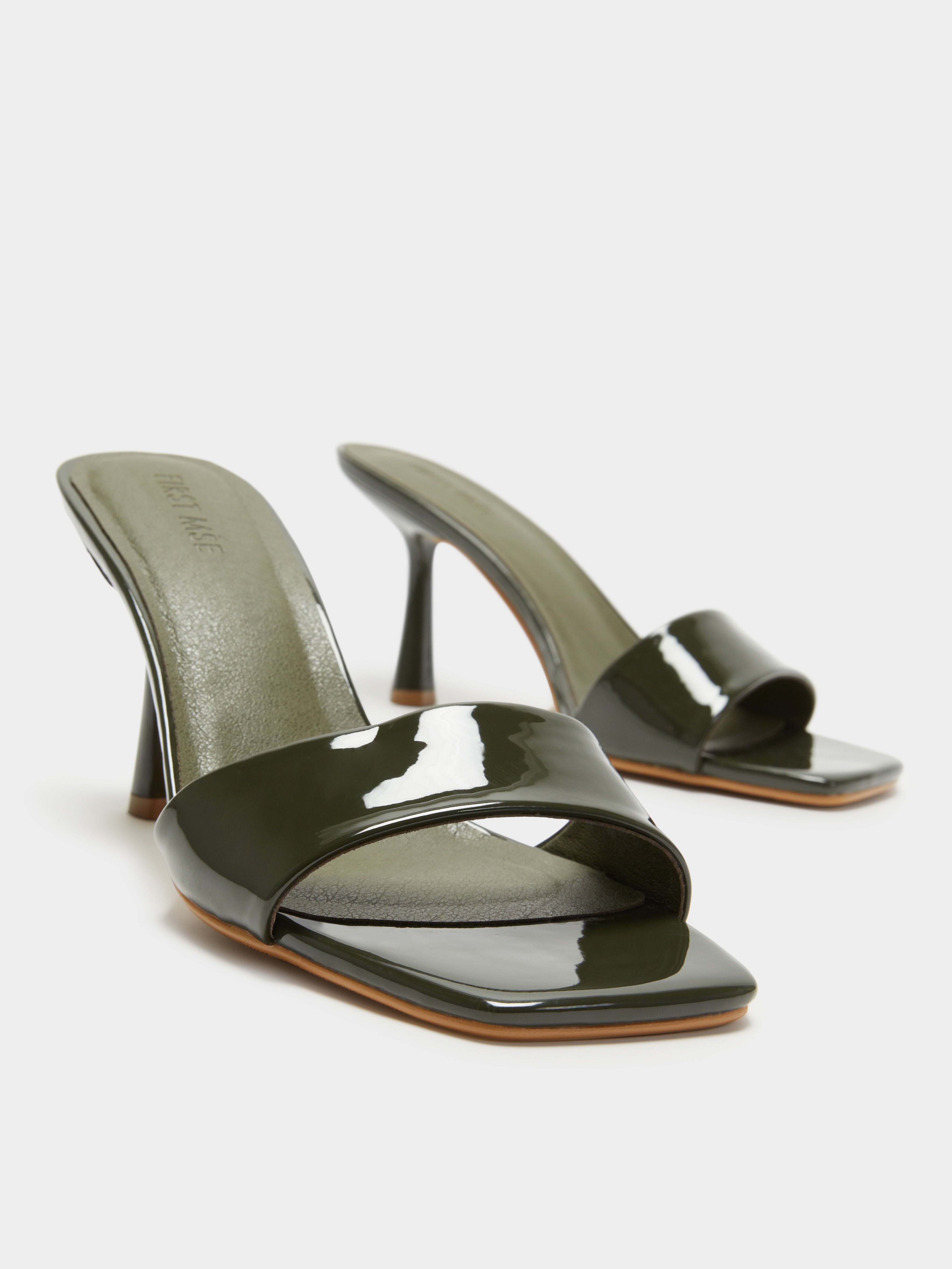 Cassia Heels in Khaki