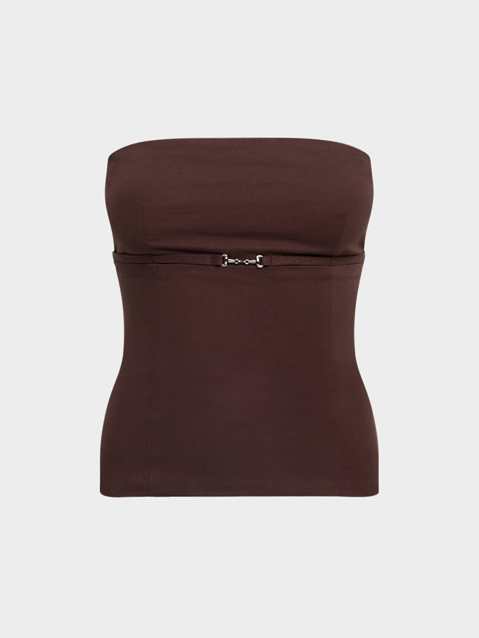 Allure Strapless Top in Chocolate