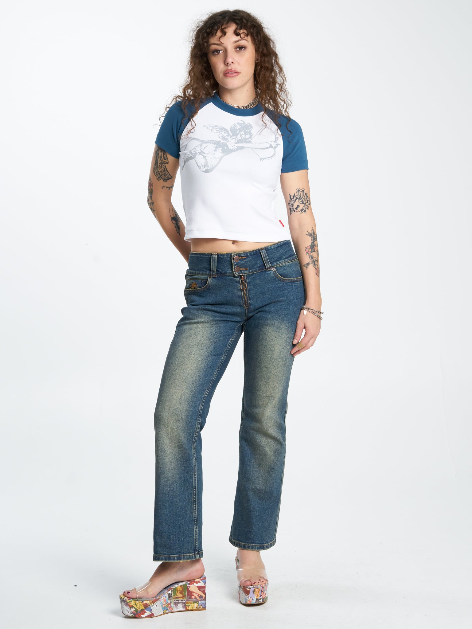 Cherub Slim Raglan T-Shirt