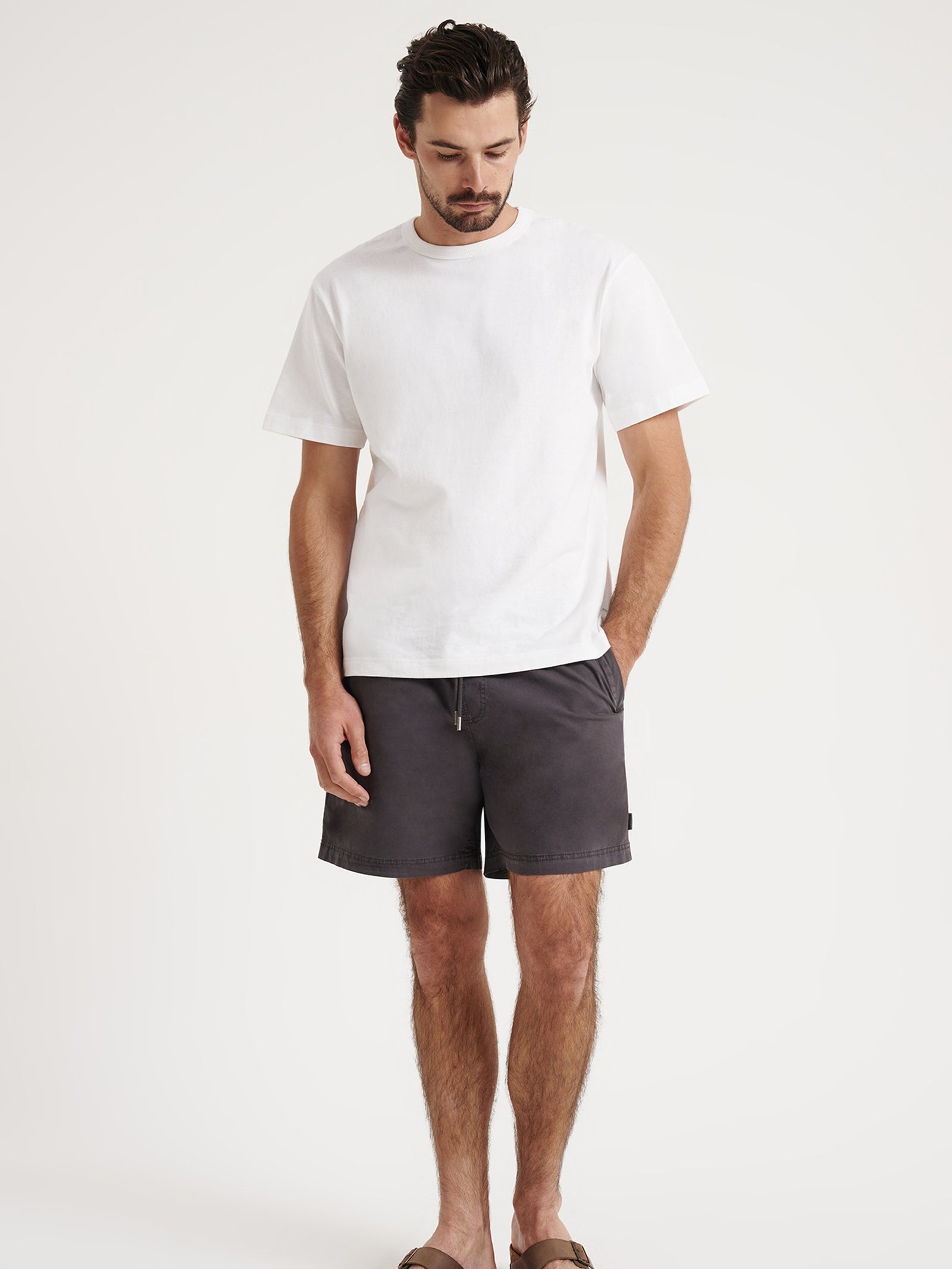 Kiran Swim Shorts in Coal