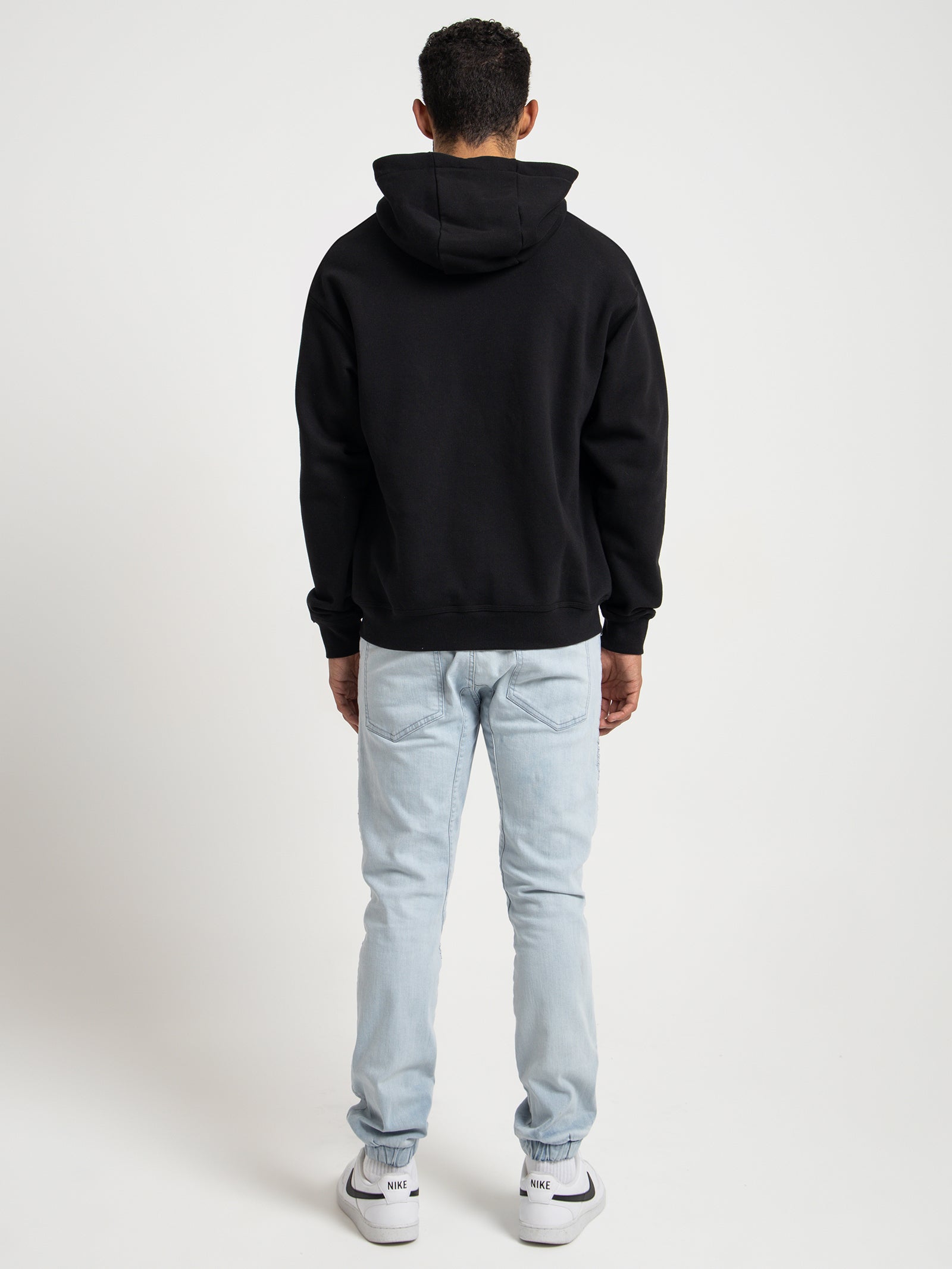 Club Hooded Sweater in Black