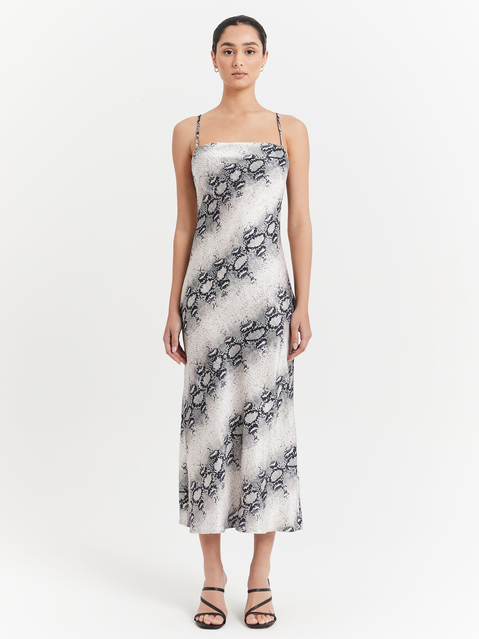 Audrey Midi Dress in Snake