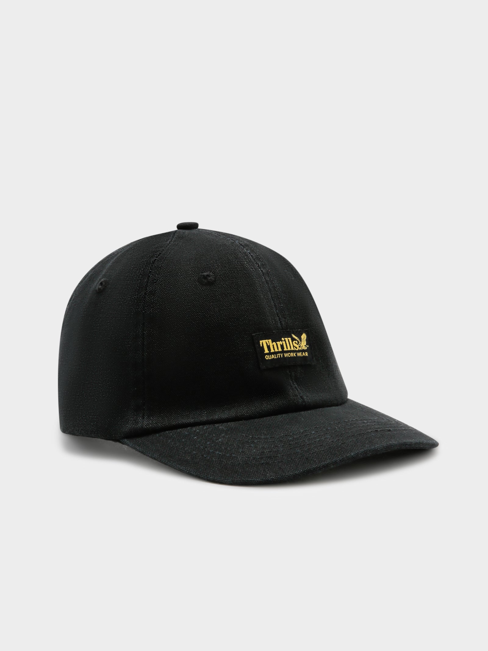 Thrills Union 6 Panel Cap in Black