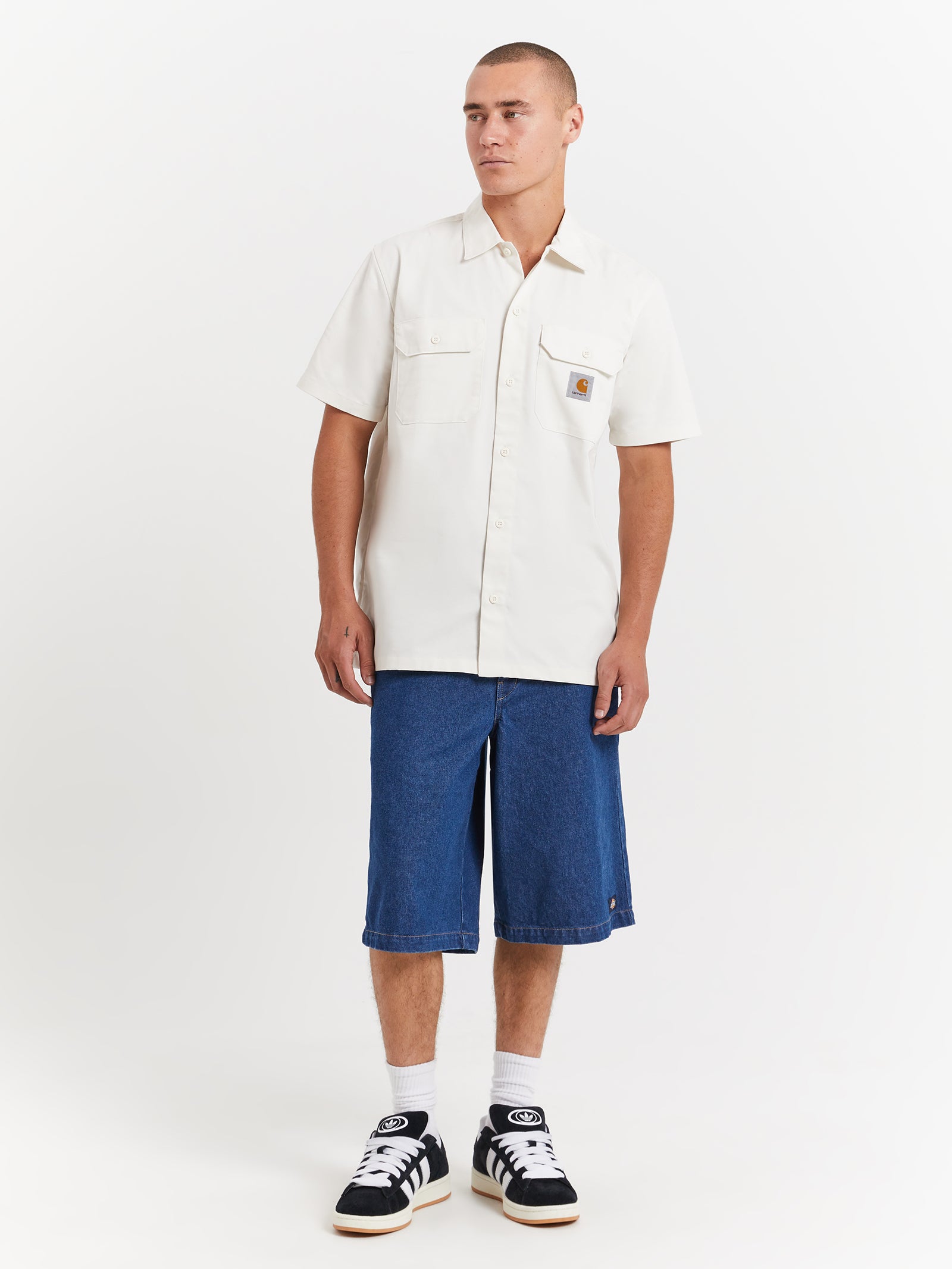 Short Sleeve Master Shirt in Wax White