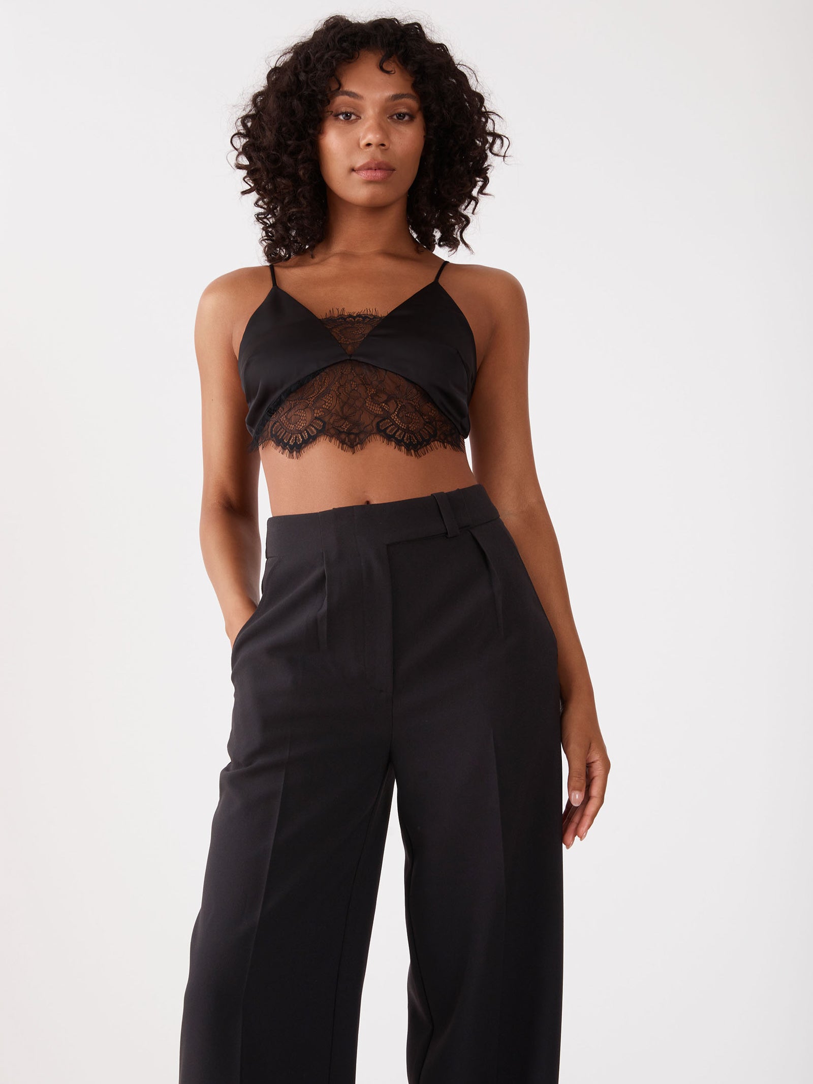 Evera Lace Top in Black