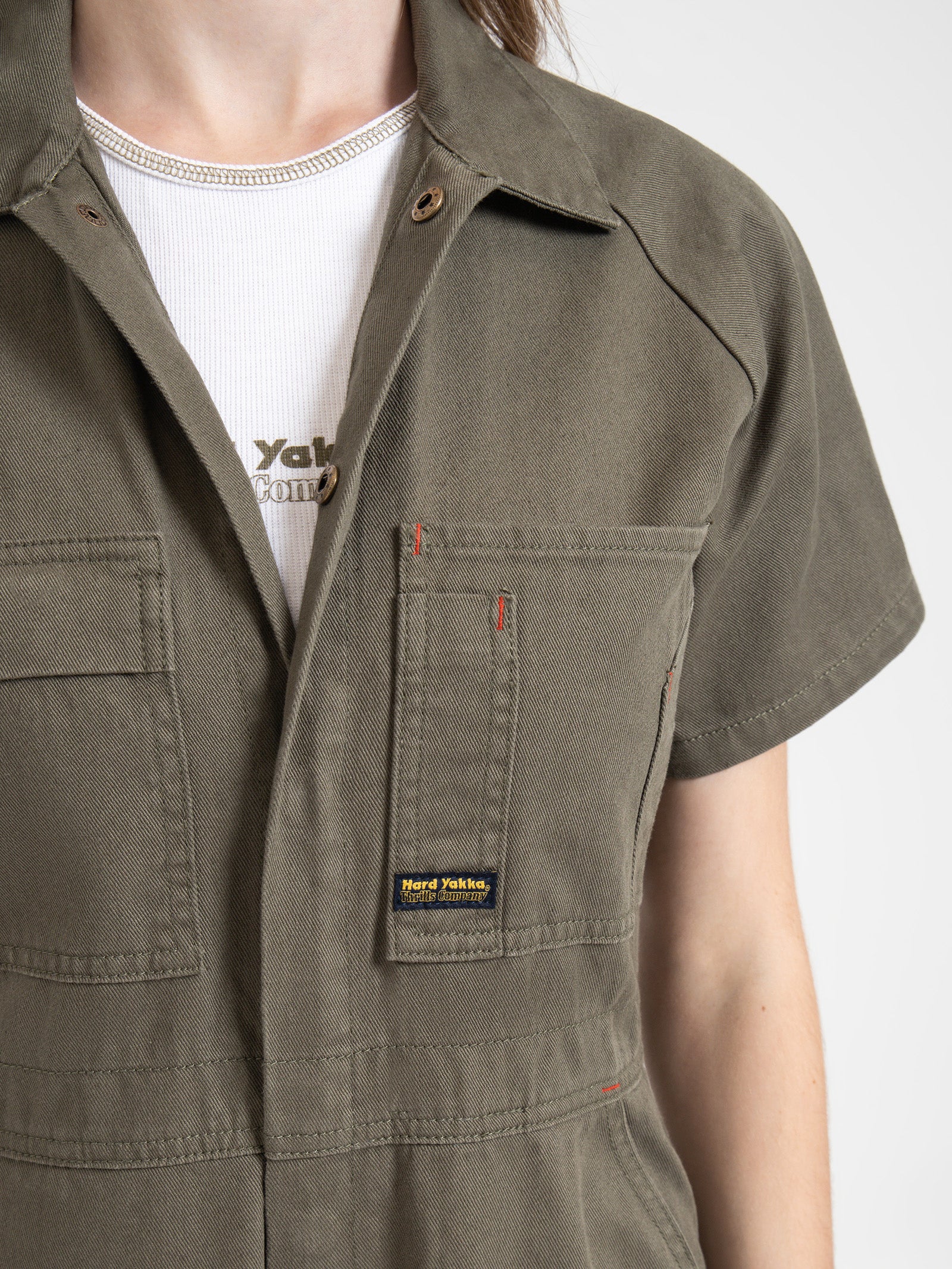 Hard Yakka Coveralls in Army Green