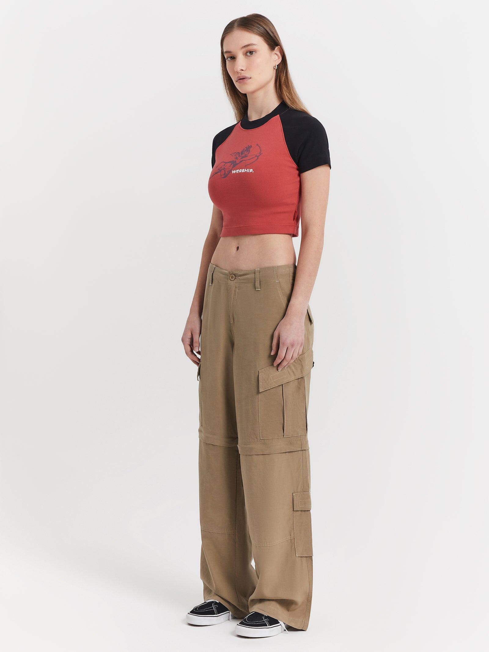 Recreation Zip-Off Cargo Pants in Sandy Taupe