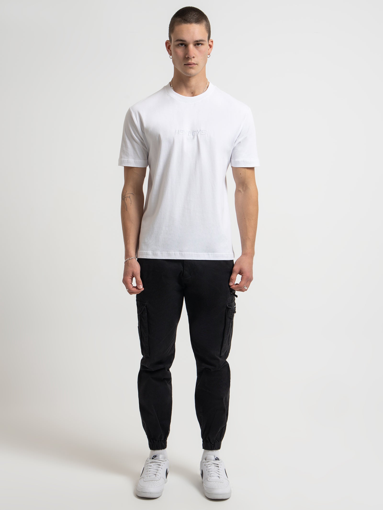 Defence Tonal T-Shirt in White