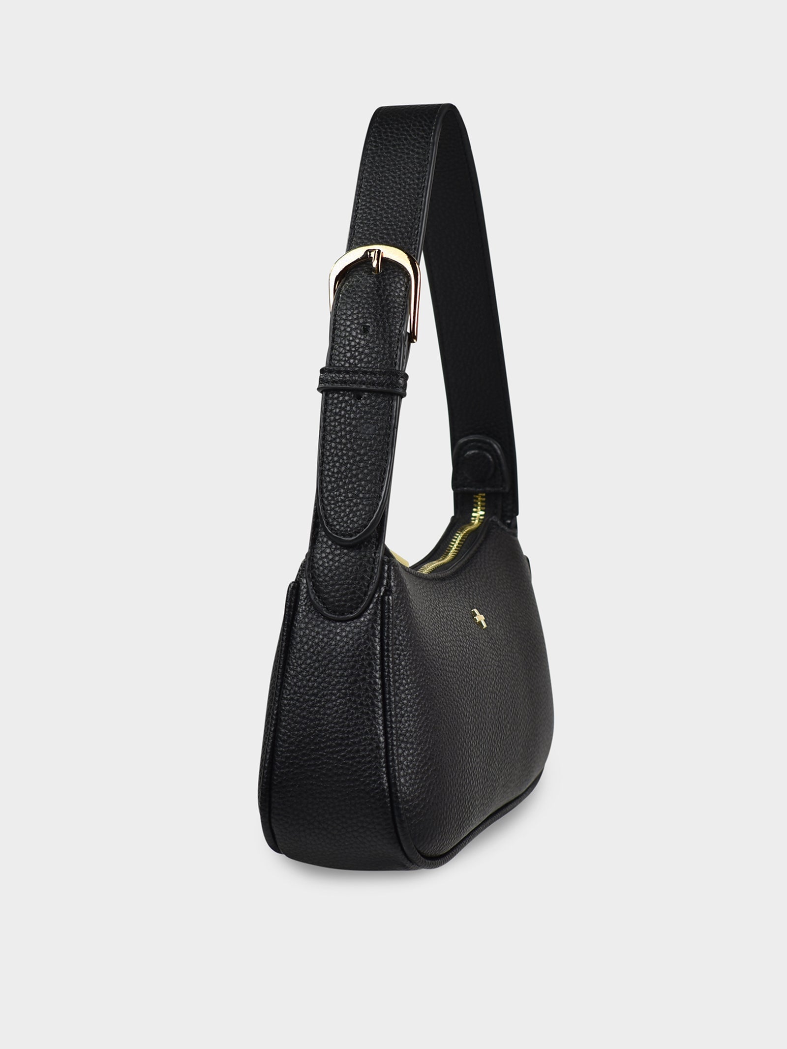 Gabi Bag in Black Pebble Gold