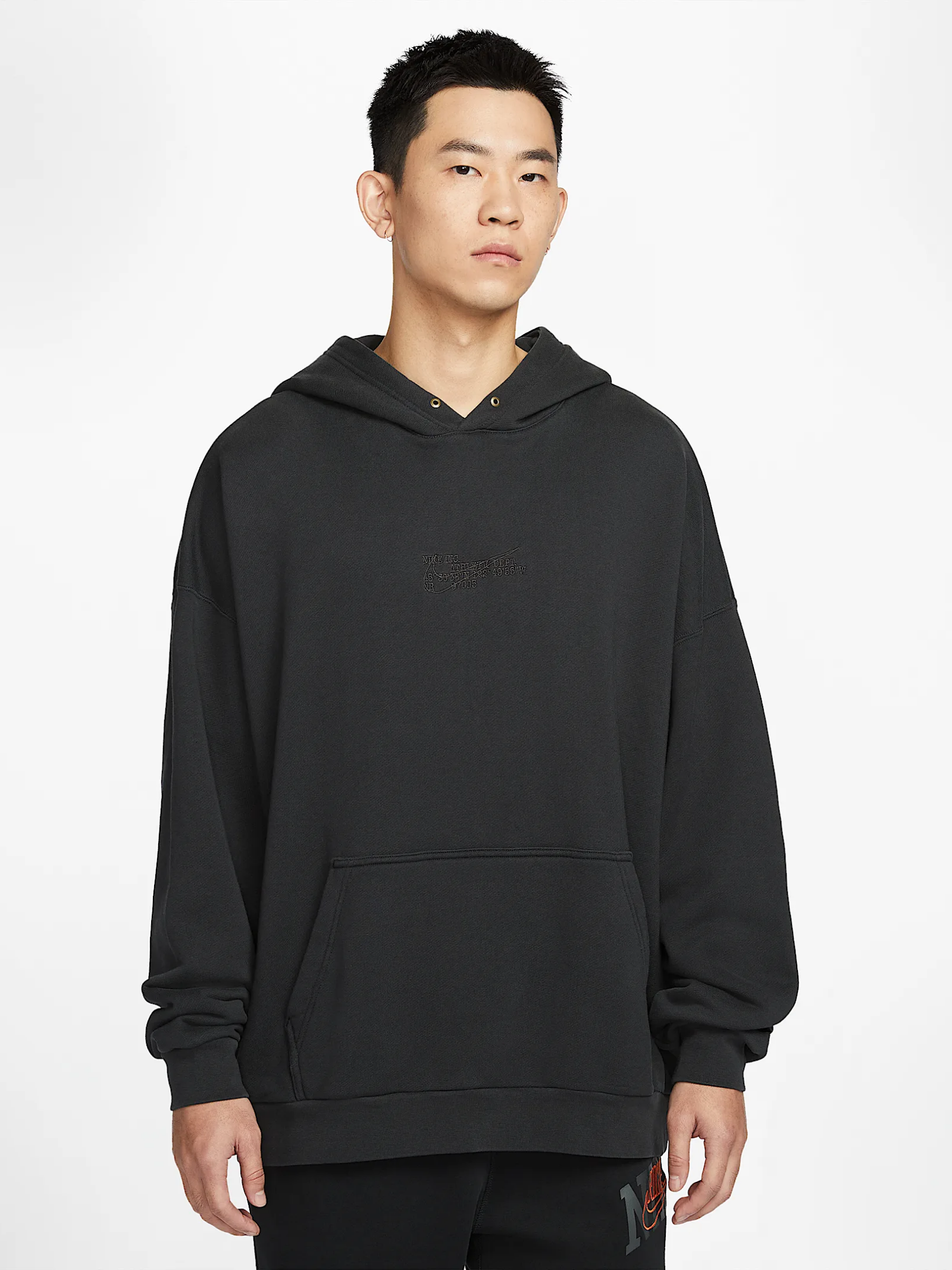 Oversized French Terry Pullover Hoodie