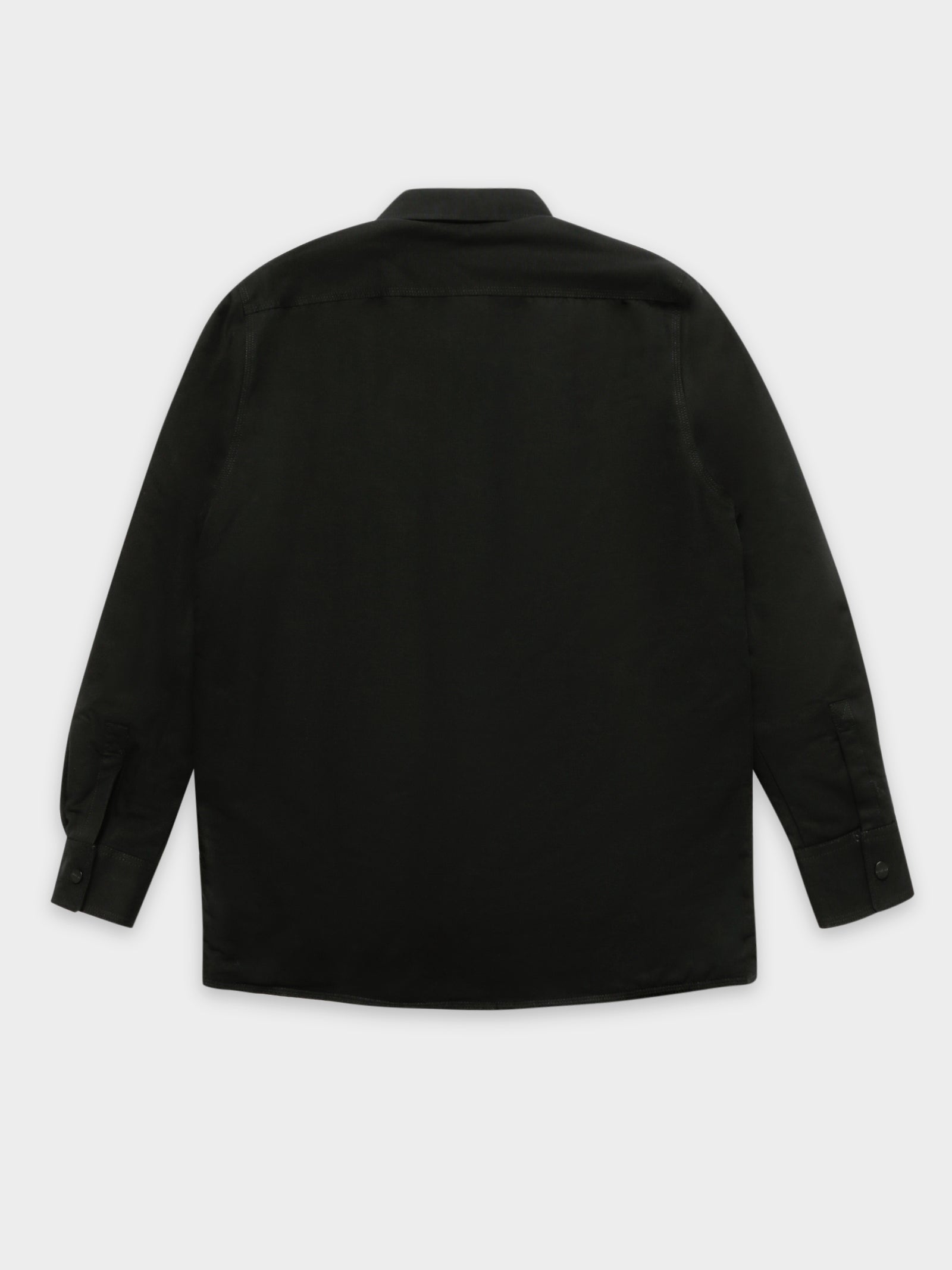 Luca Canvas Sherpa Jacket in Black