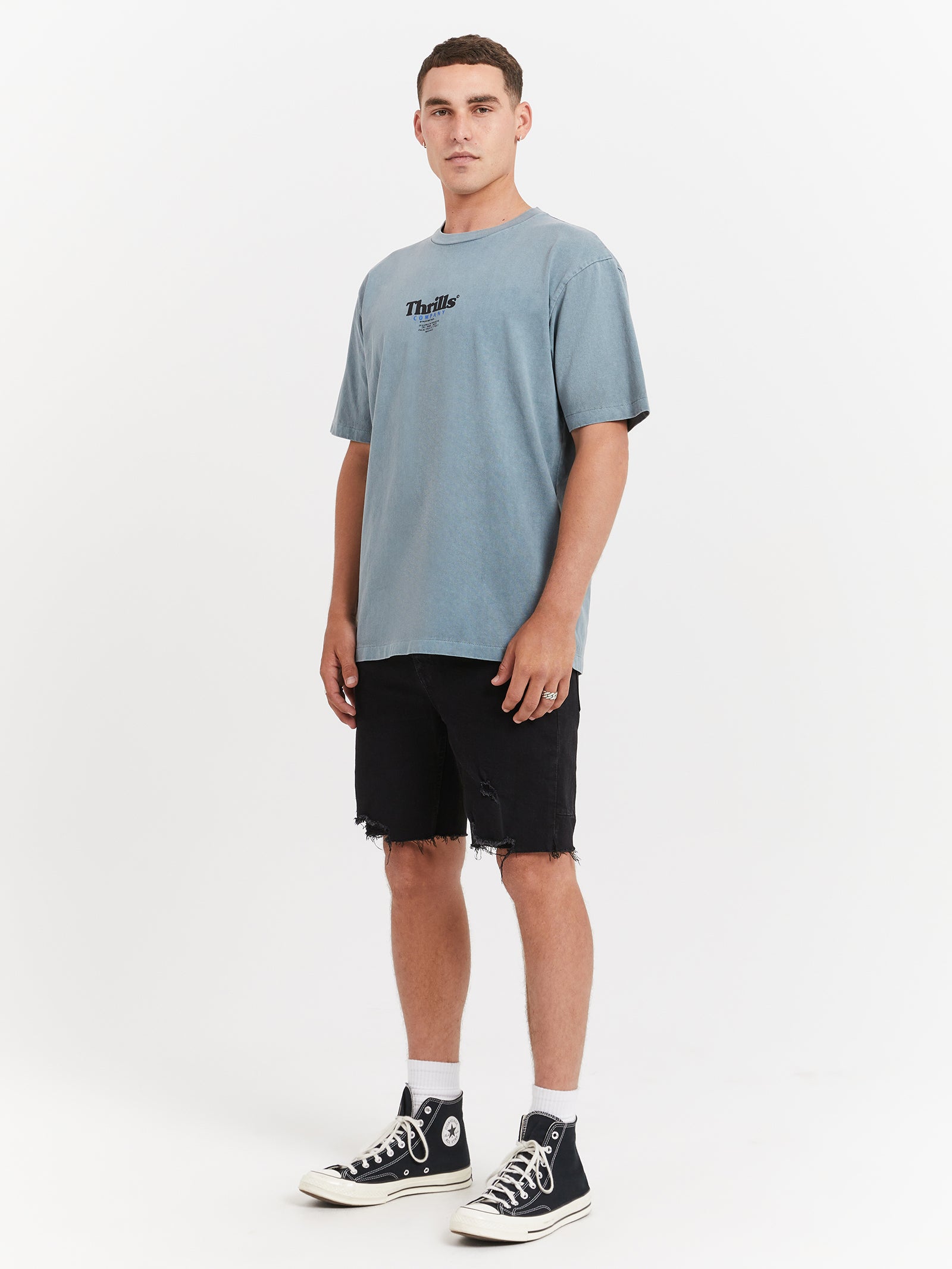 Definition Oversized Fit T-Shirt in Stormy Sea