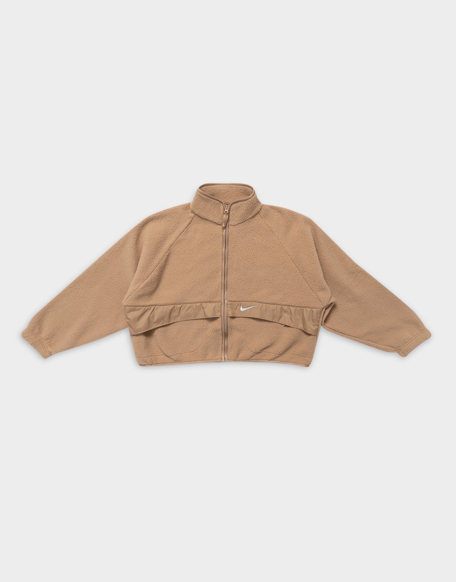 Sportswear Sherpa Jacket in Light Brown