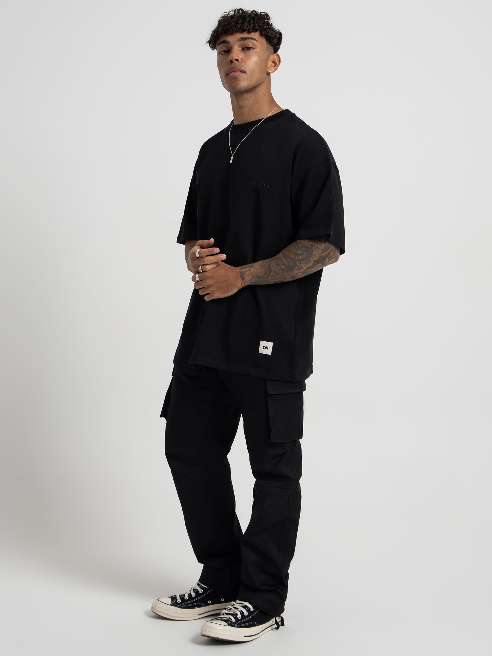 Oversized Workwear T-Shirt in Black