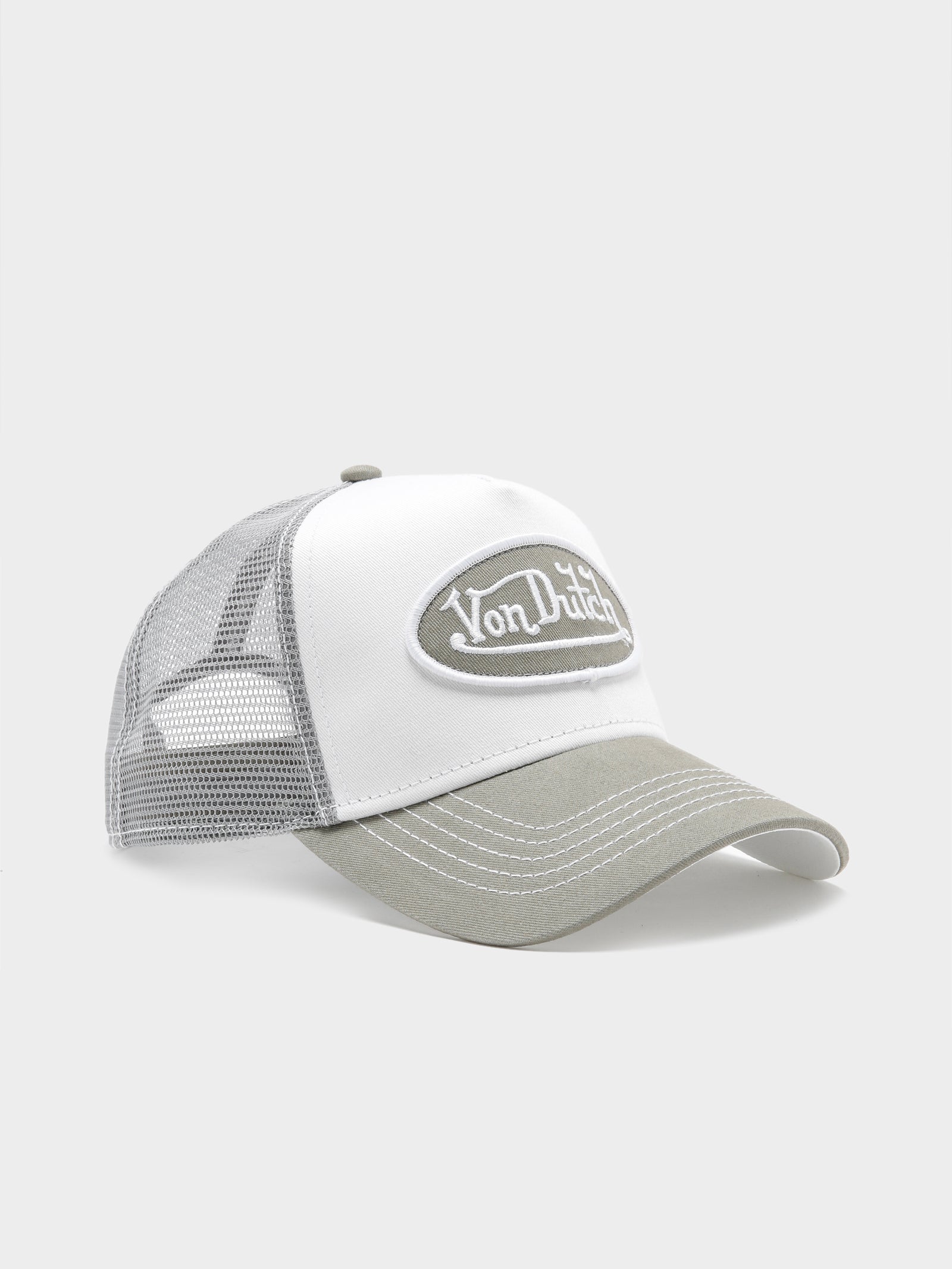 Trucker Cap in Grey & White