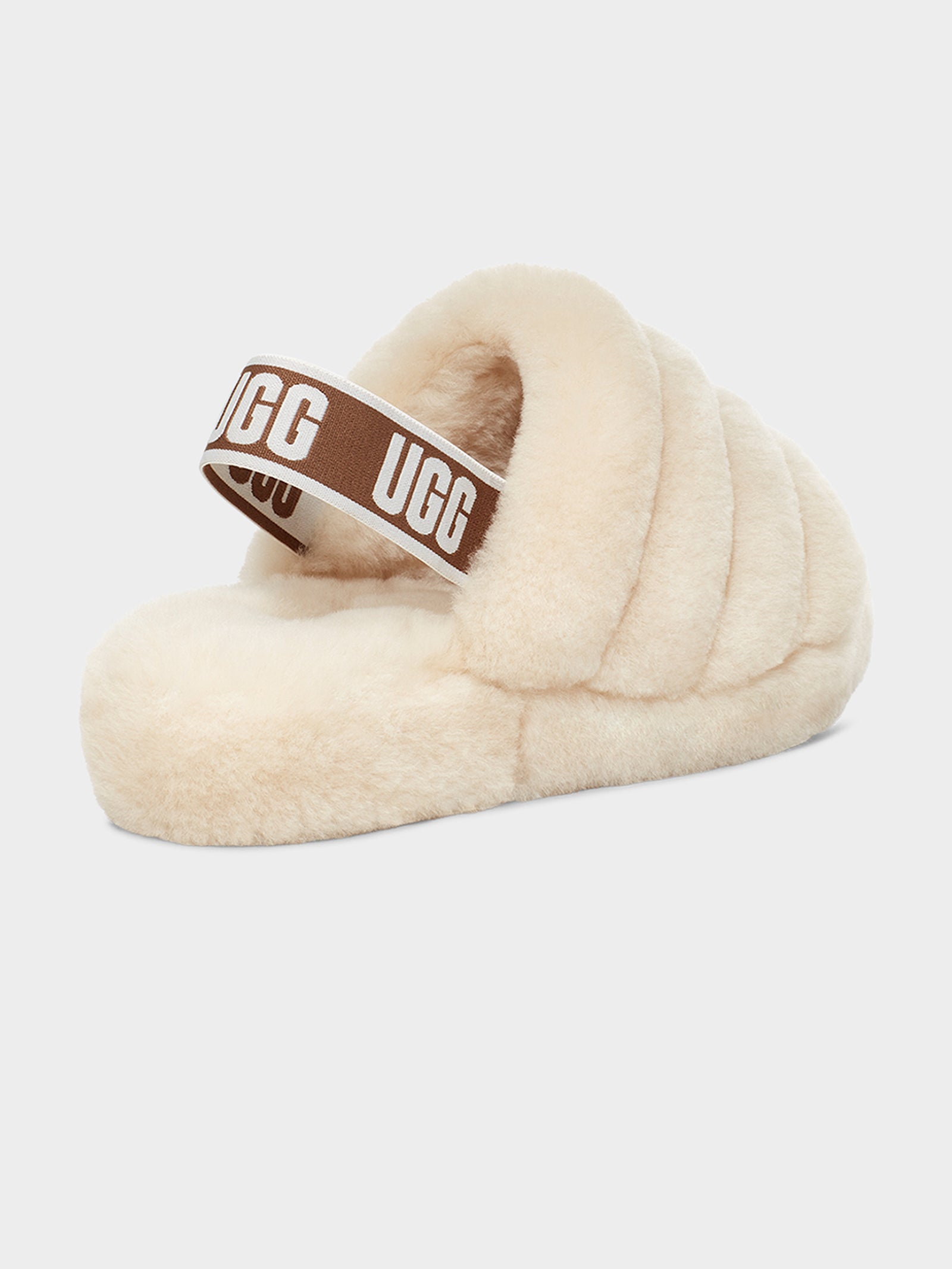 Womens Fluff Yeah Slides in Cream