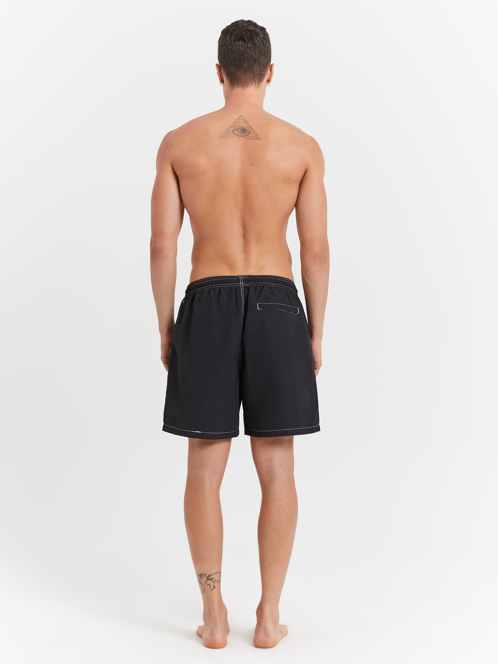 Contrast Sm Stock Watershorts in Black