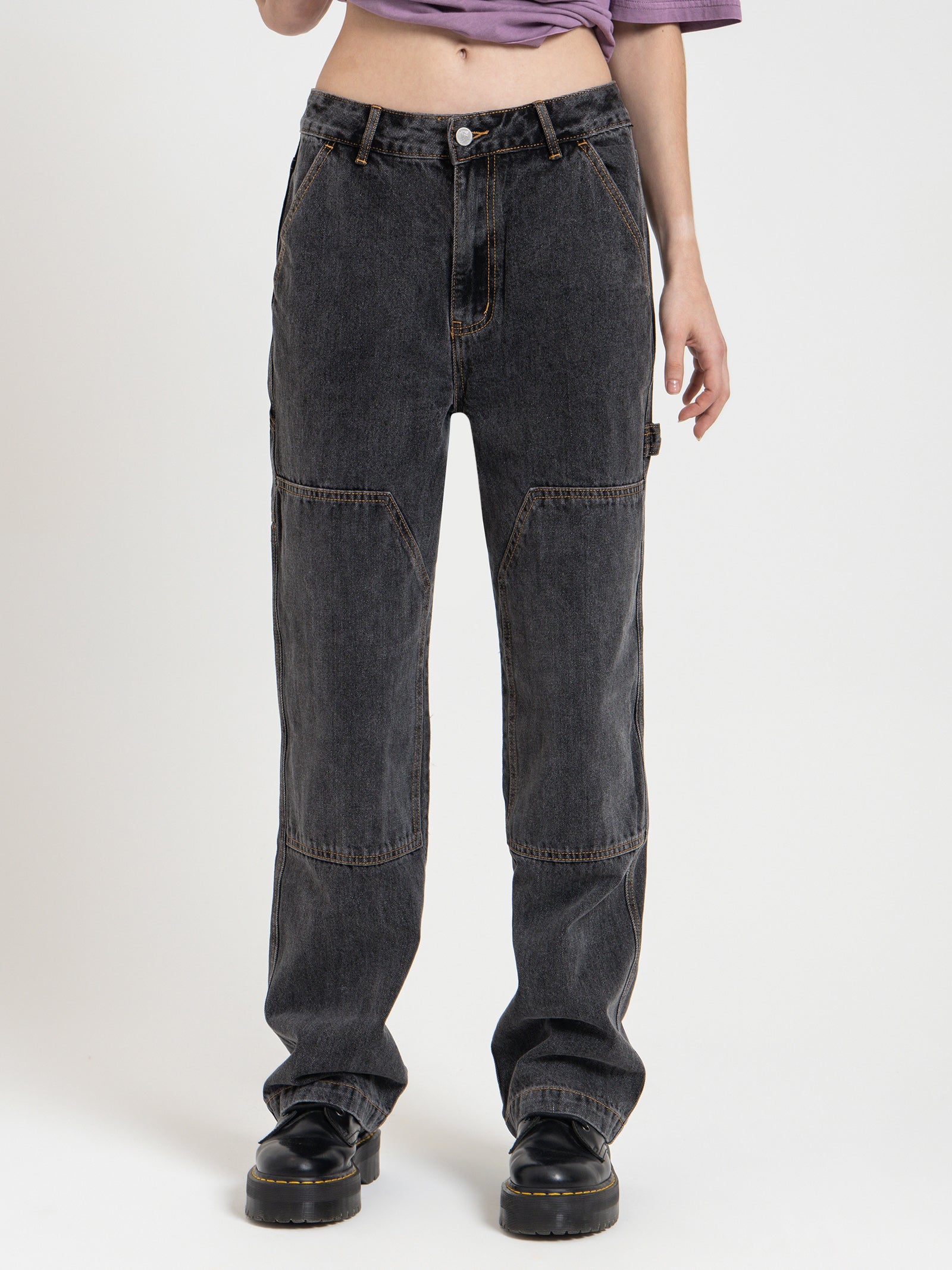 Workwear Carpenter Pants in Black