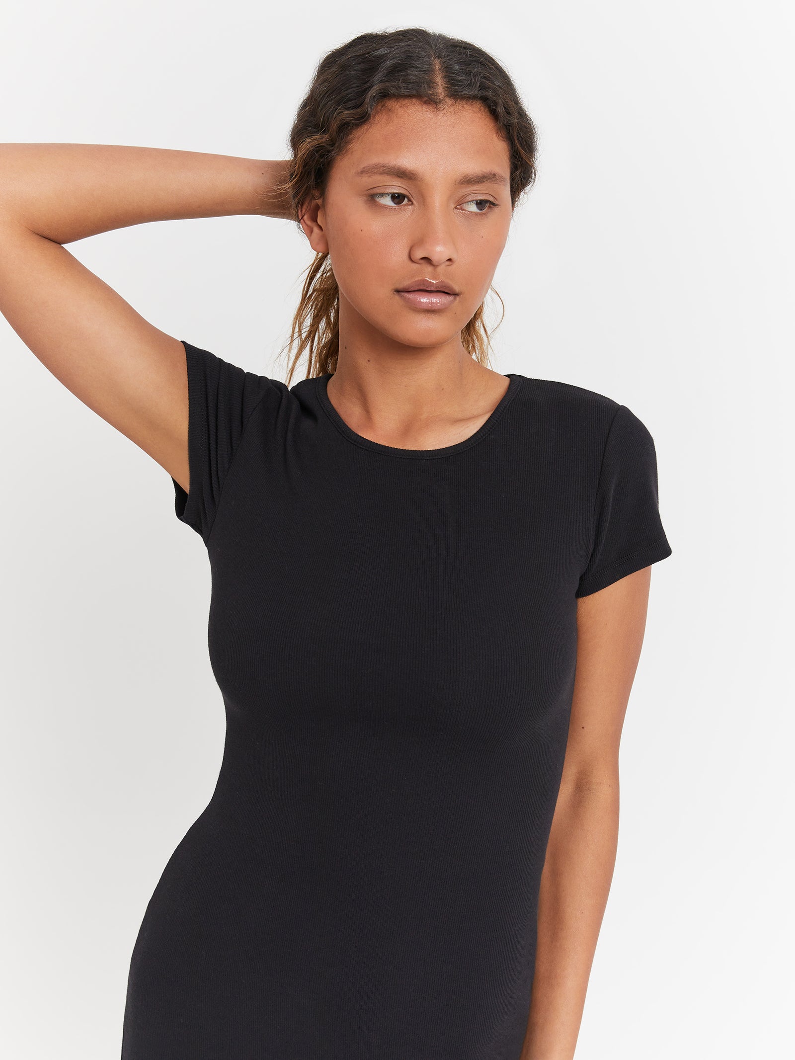 Belle Tee Dress in Black