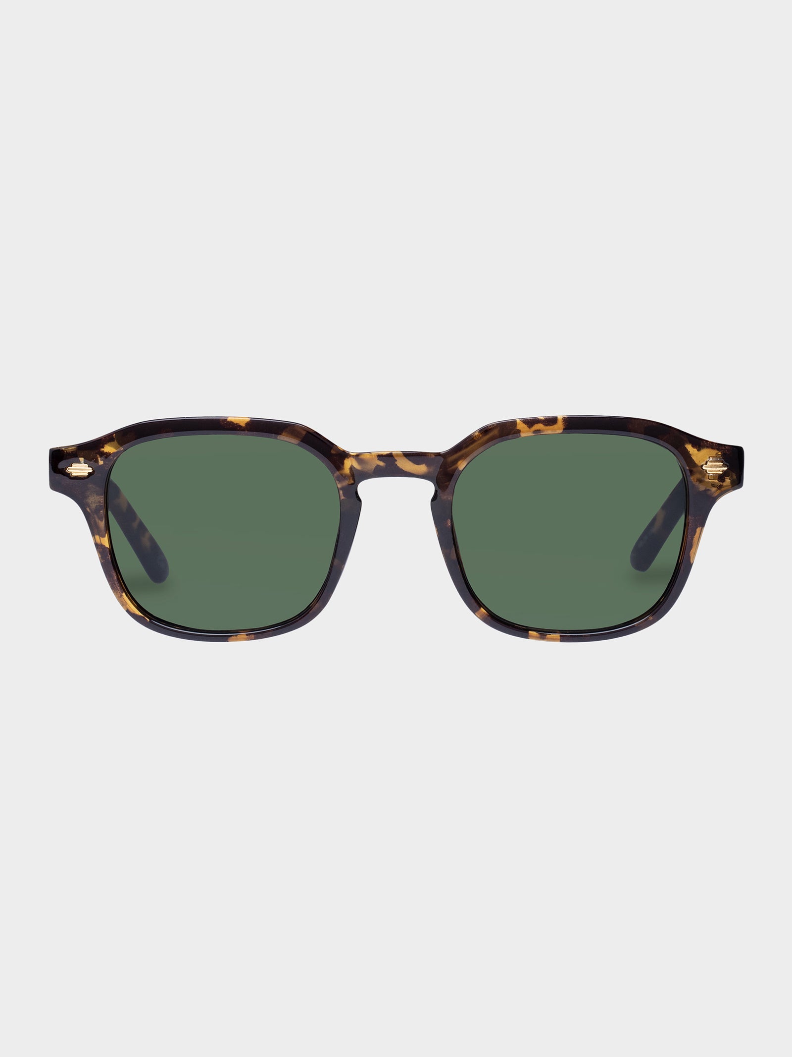 Serpens Sunglasses in Milky Tort Green Mono