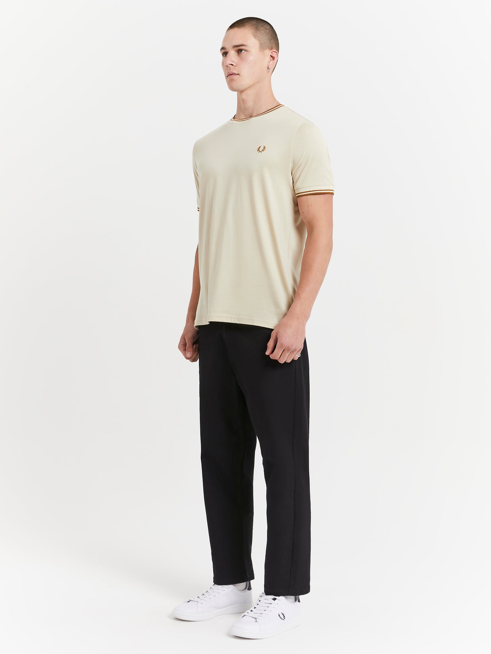 Twin Tipped T-Shirt in Oatmeal