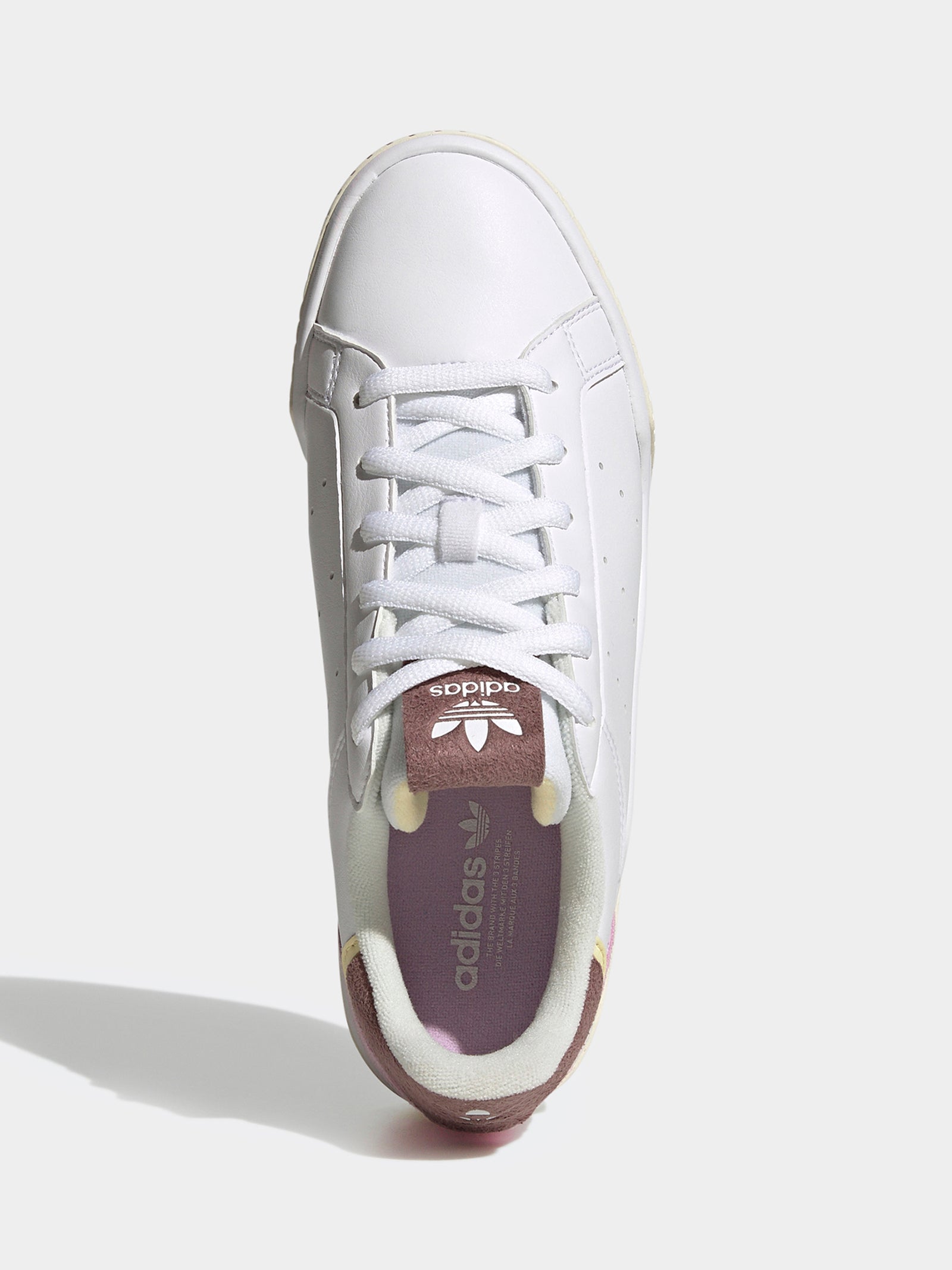 Womens Court Tourino Sneakers in White & Purple