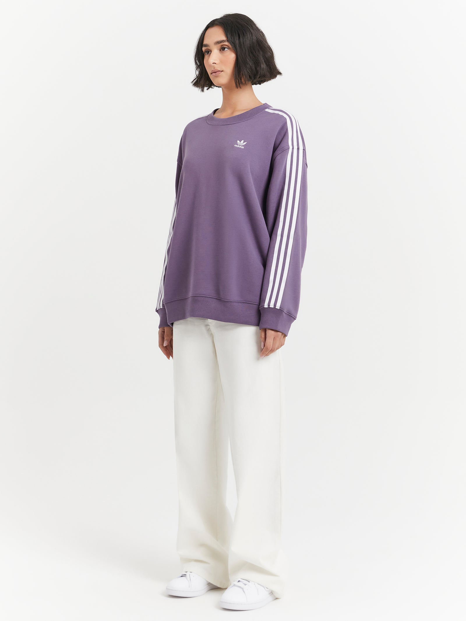 Essentials Oversized Sweatshirt in Shadow Violet